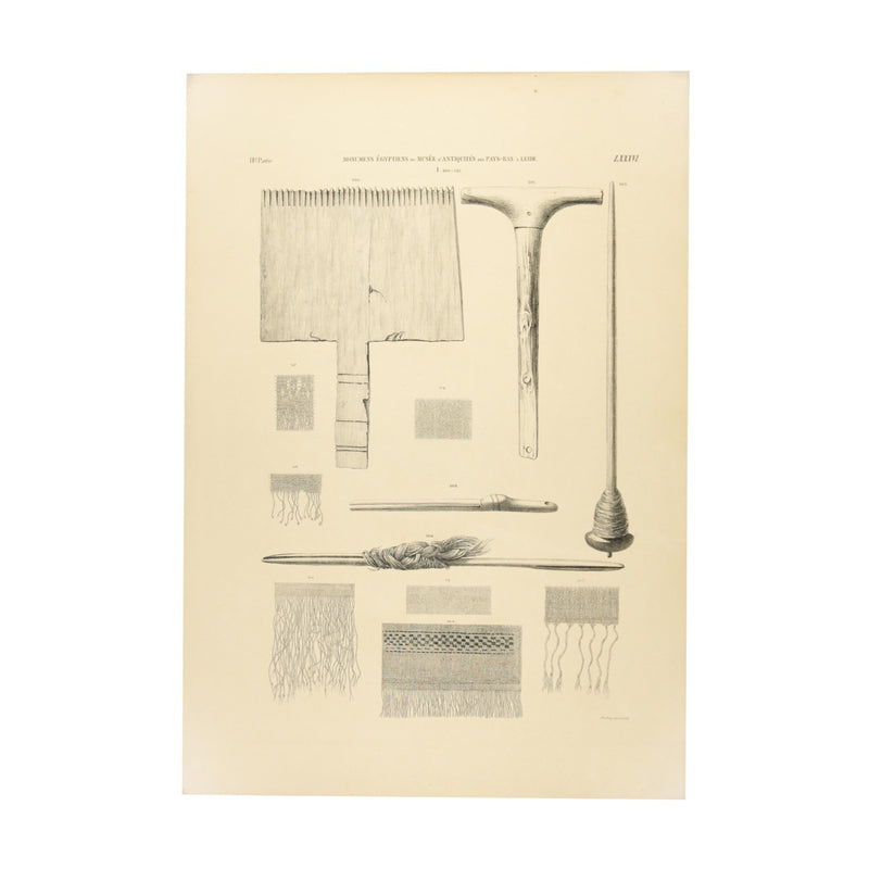 Litho's touwen/weefkunst en gereedschap, 1840-zoom-