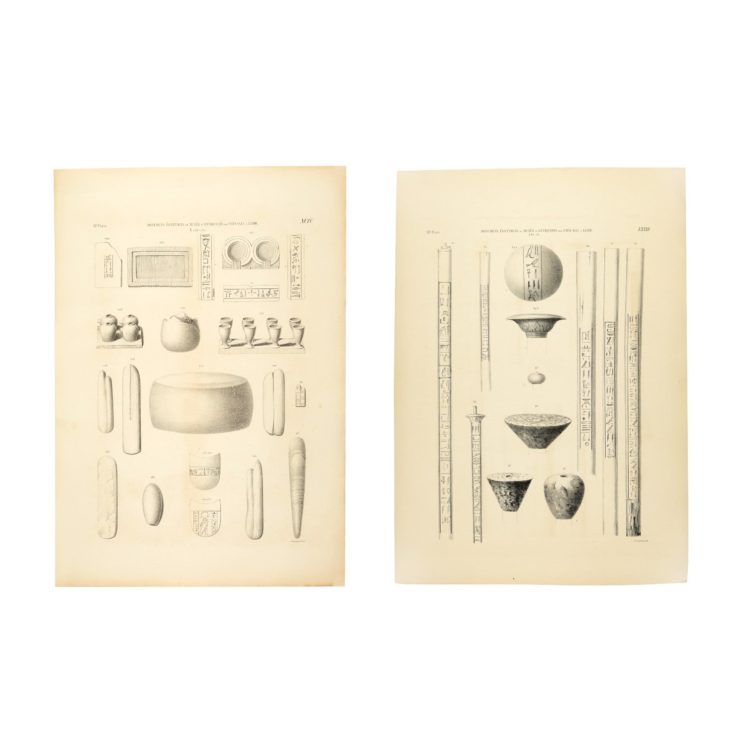 Litho's potten, kapitelen en hiërogliefen, 1840-zoom-1