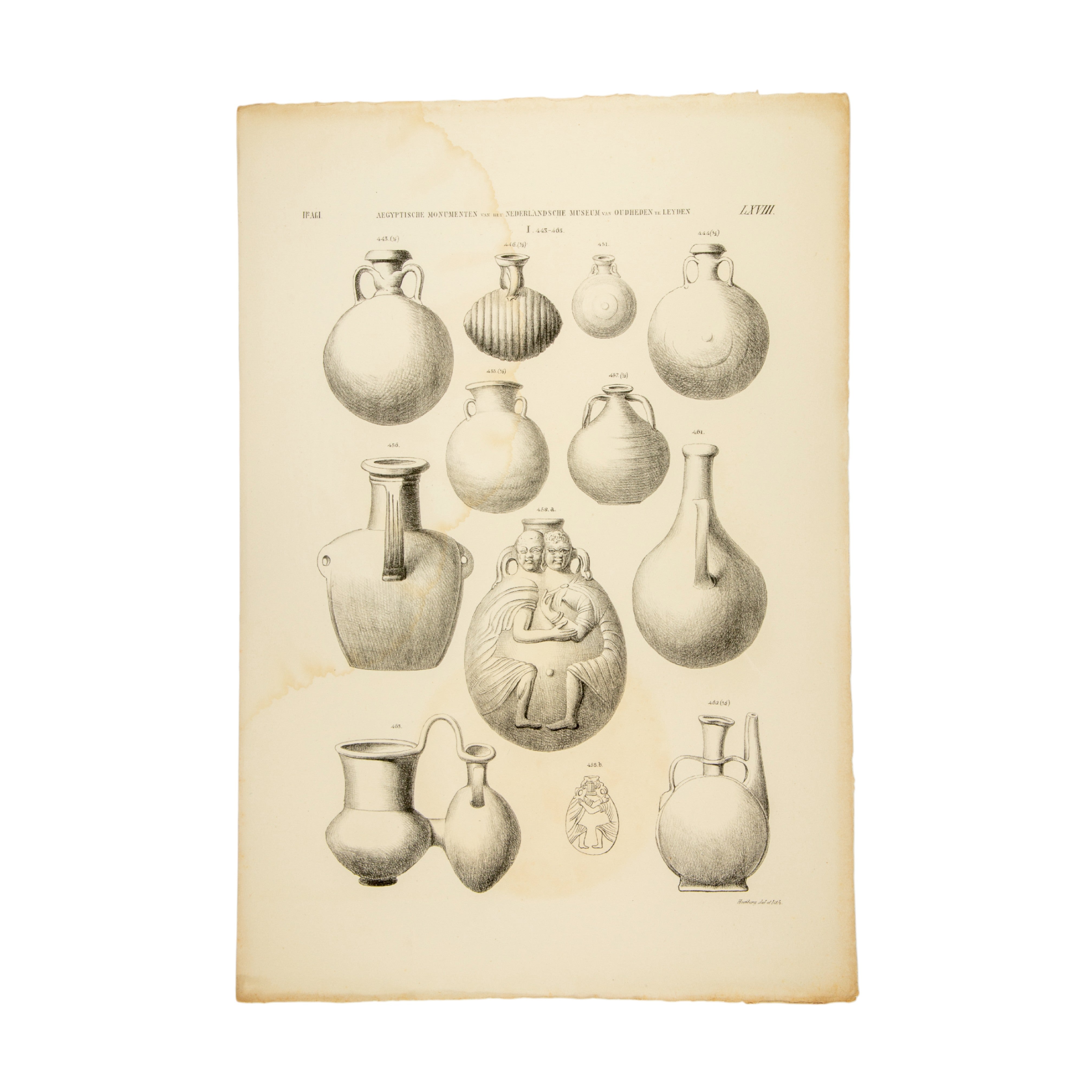 Litho's vazen en kruiken, 1840