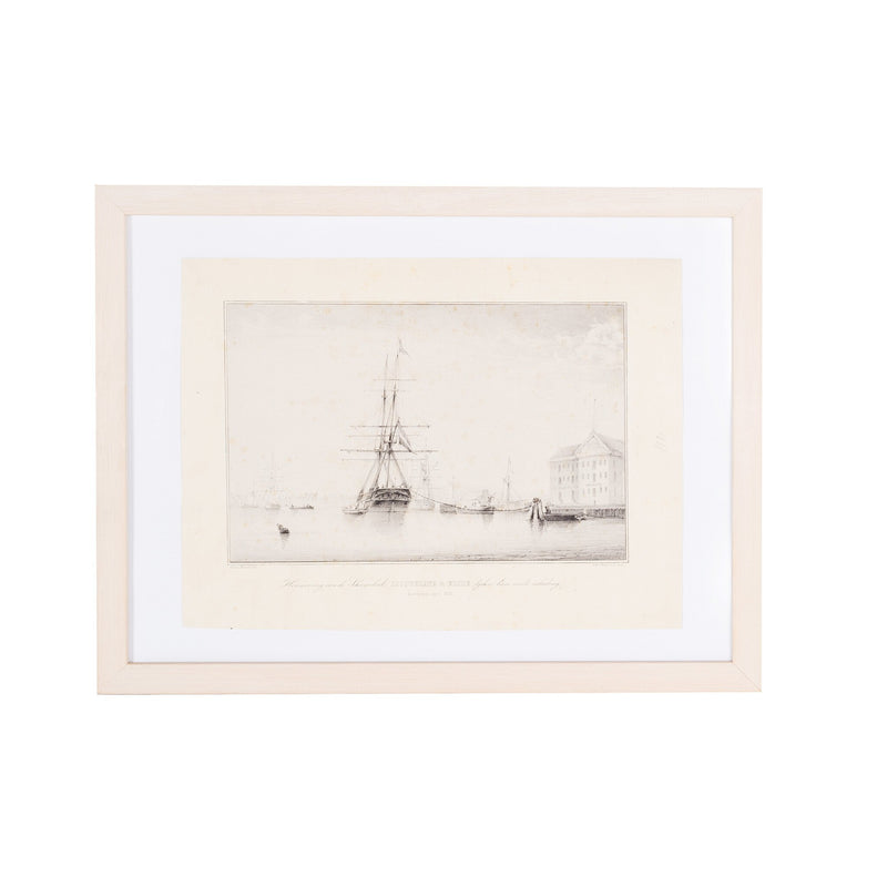 Prent 'Herinnering aan de Schoonerbrik Jacqueline', 1851-zoom-