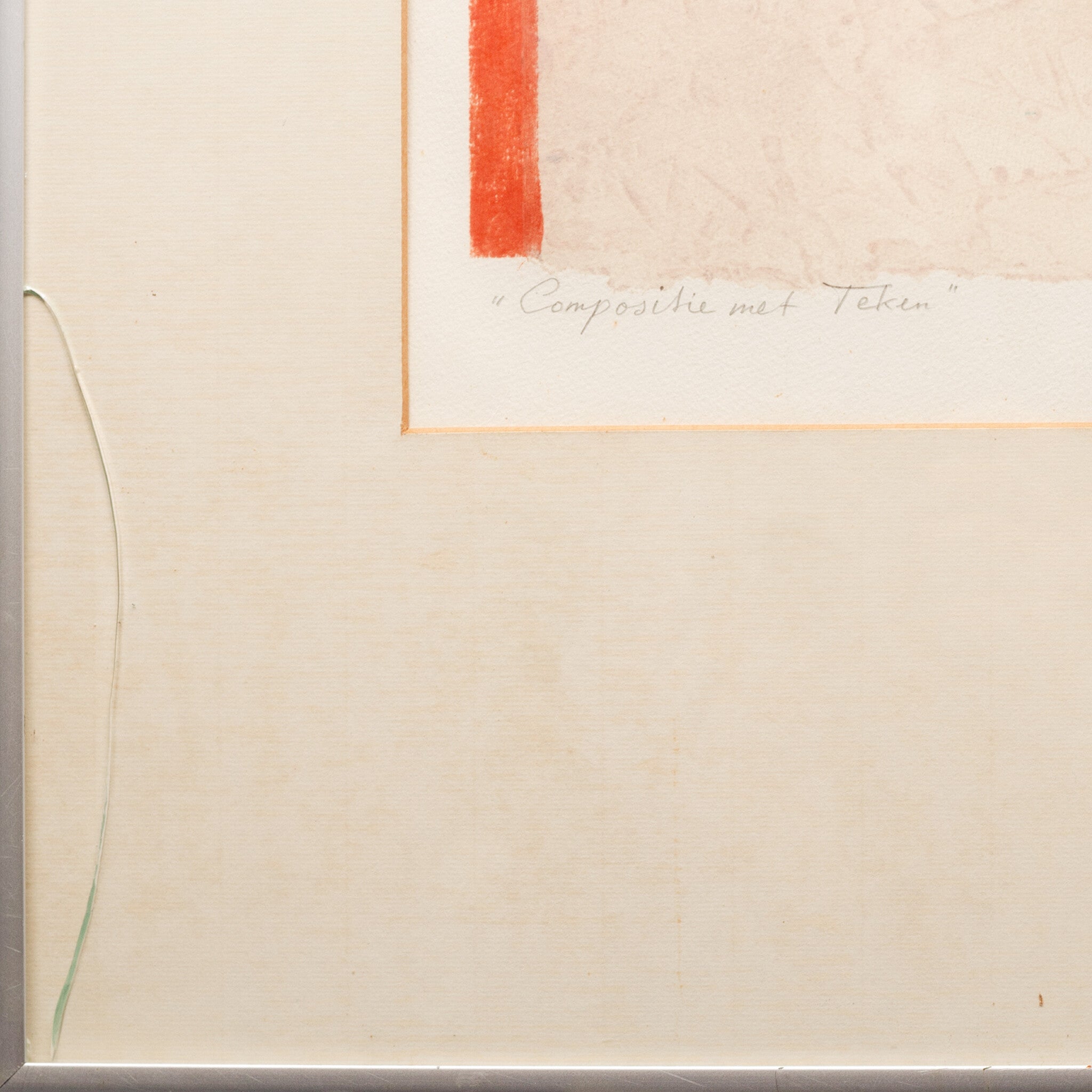 Loes van Goor, 'Compositie met teken', 1986-zoom-3