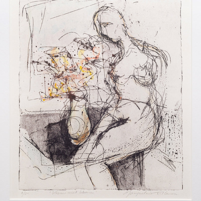 Jacqueline Tollenaar, 'Vrouw met bloemen'-zoom-