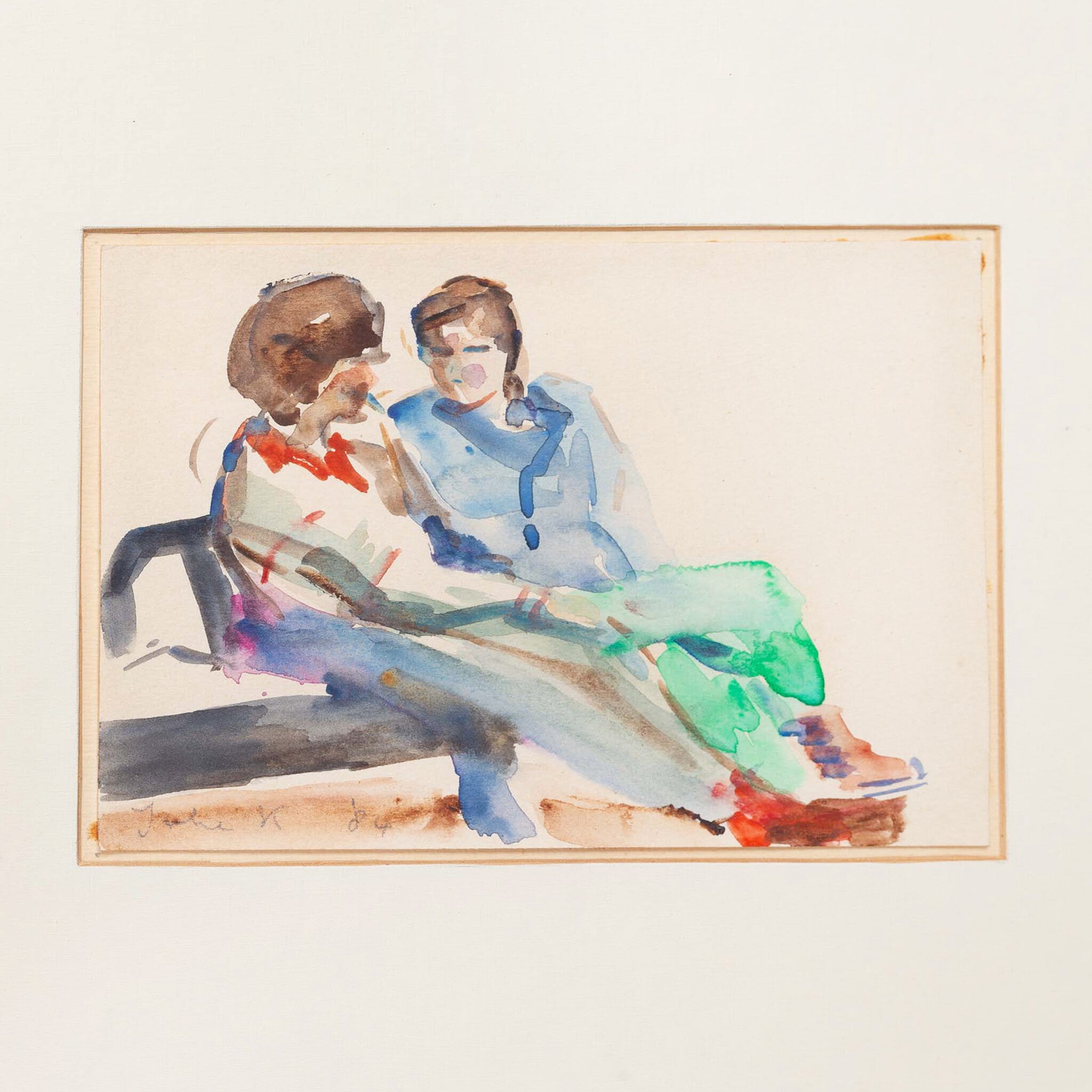 Joke Kokkelkoren, 'Meisjes op bank', 1984-zoom-2
