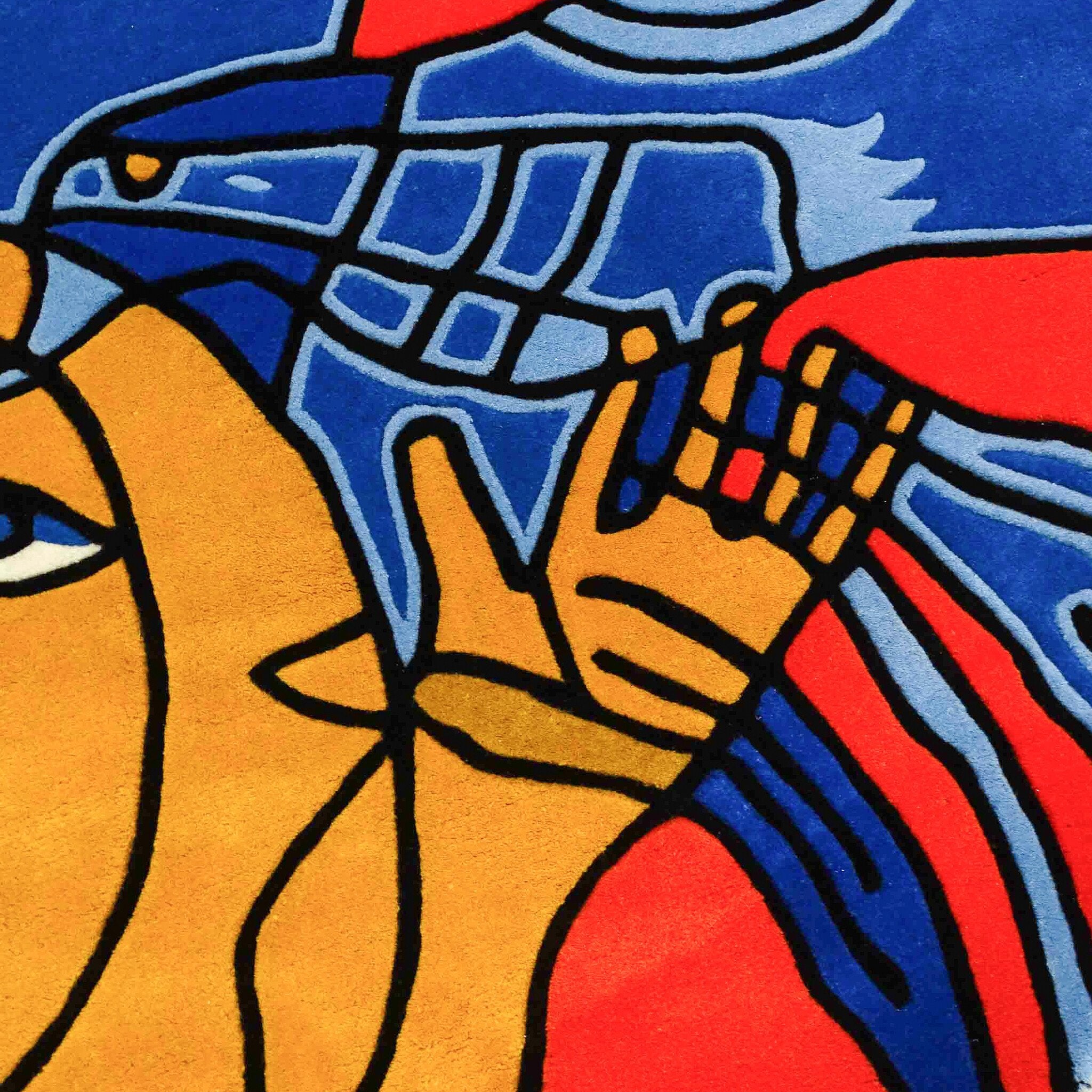 Corneille, Tapijt 'Les oiseaux bleus', 2008-zoom-4