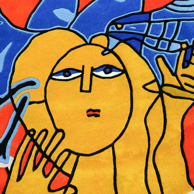 Corneille, Tapijt 'Les oiseaux bleus', 2008-zoom-