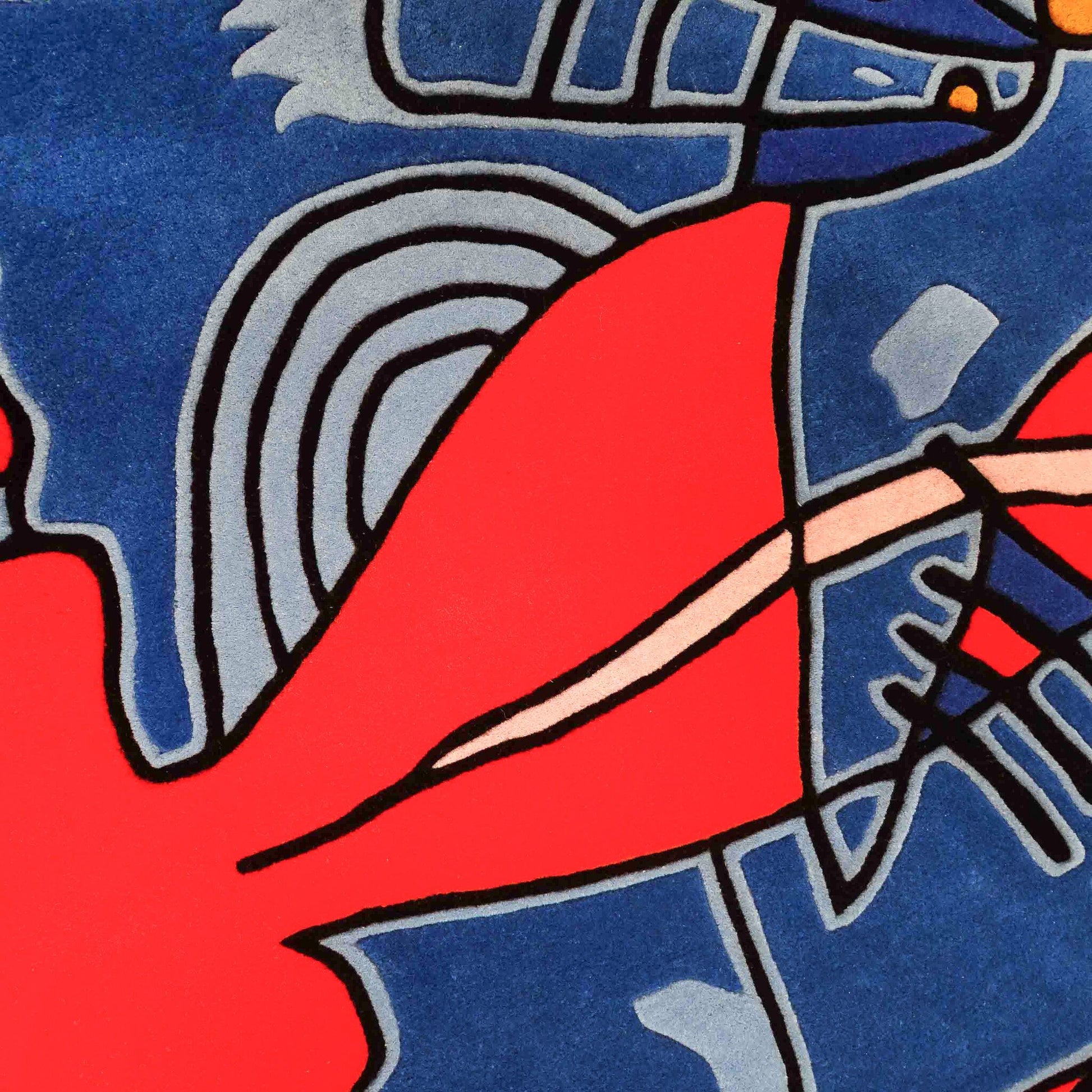 Corneille, Tapijt 'Les oiseaux bleus', 2008-7