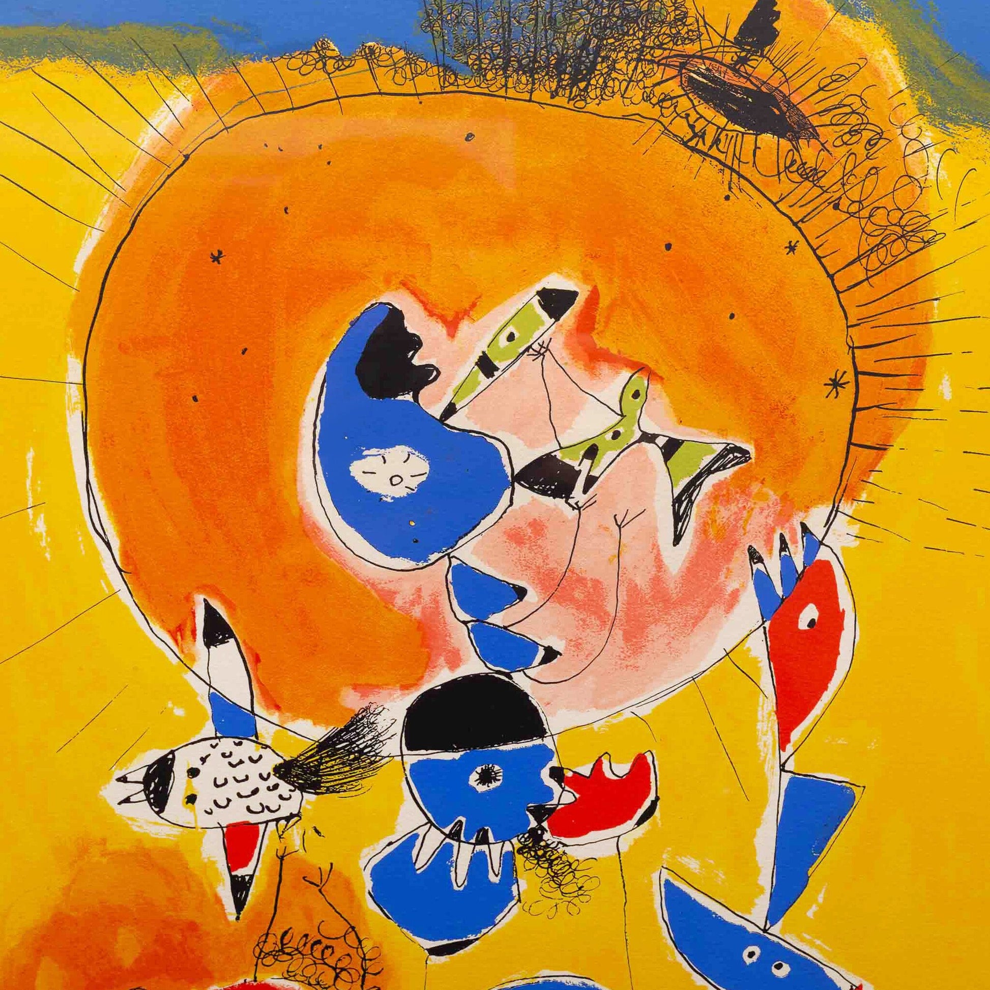 Corneille, 'Les Yeux d'enfance et le grand Soleil', 1986-4