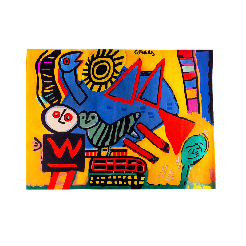 Corneille, Tapijt 'Enfant et oiseau', 1999-zoom-