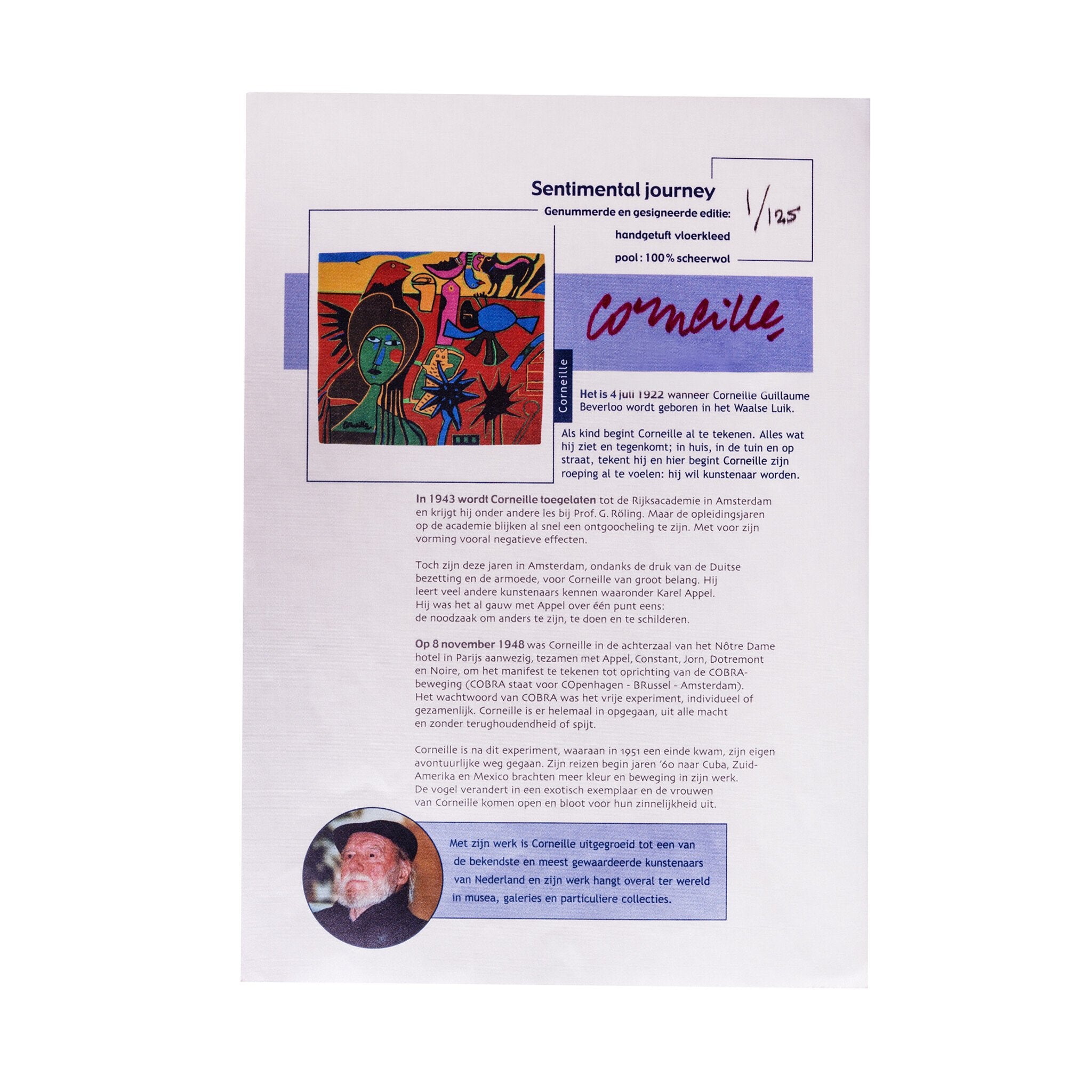 Corneille, Tapijt 'Sentimental journey', jaren 90-zoom-6