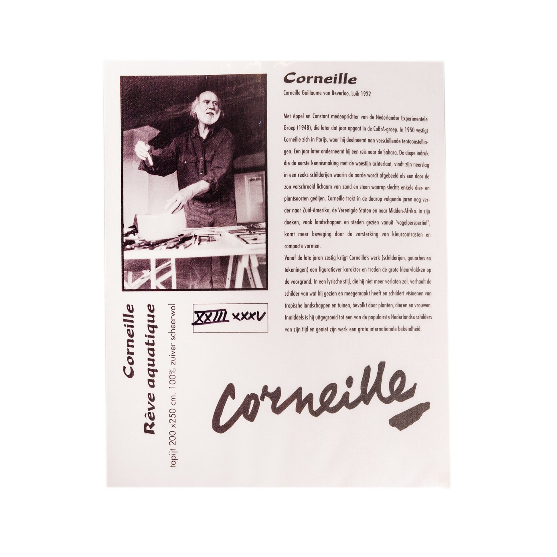Corneille, Tapijt 'Rêve aquatique', jaren 90-6