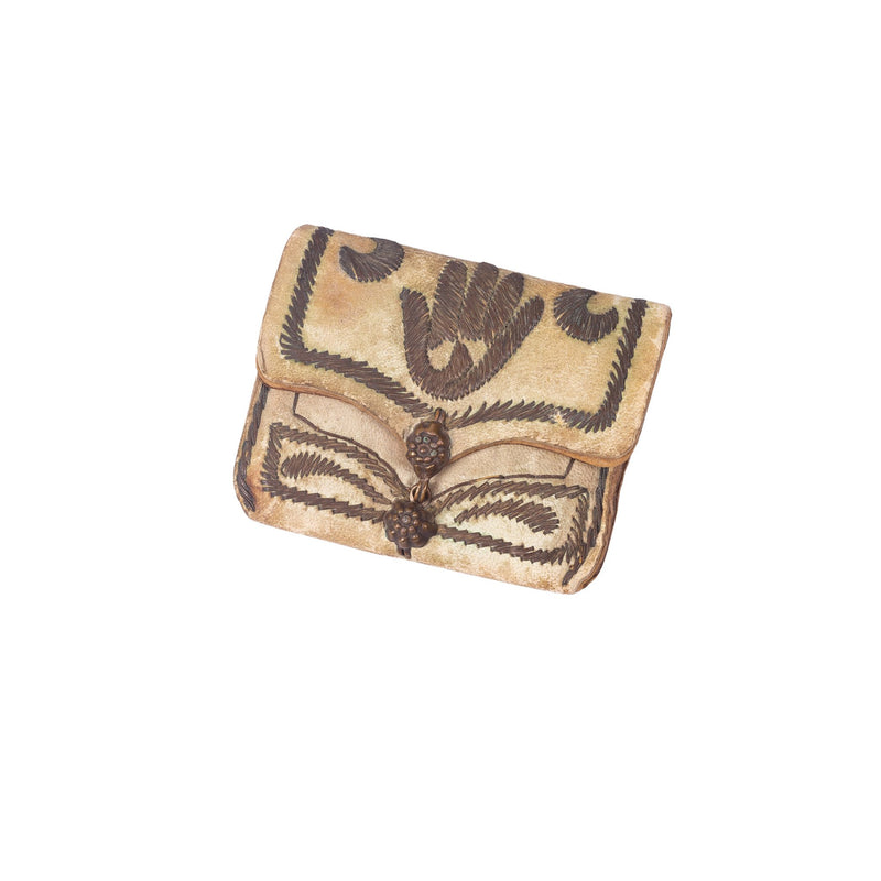 Twee witte leren portemonnees-zoom-