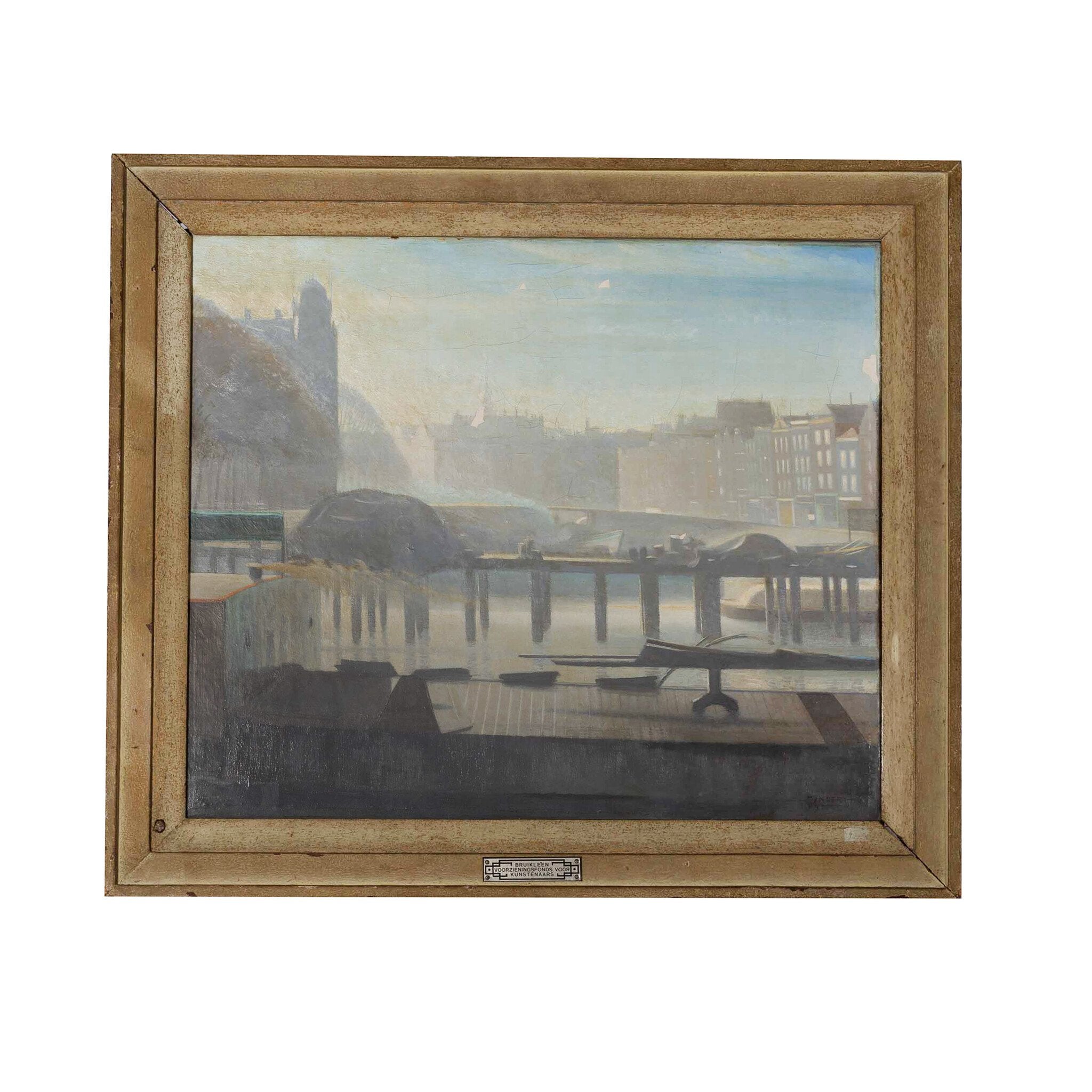 Mijndert Krijnsen, 'Stadsgezicht in grijzen', 1941-zoom-1