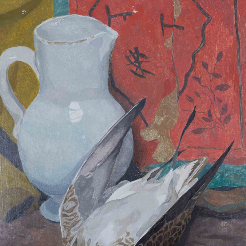 Jaap Gidding, 'Stilleven met witte vaas en patrijs'-zoom-