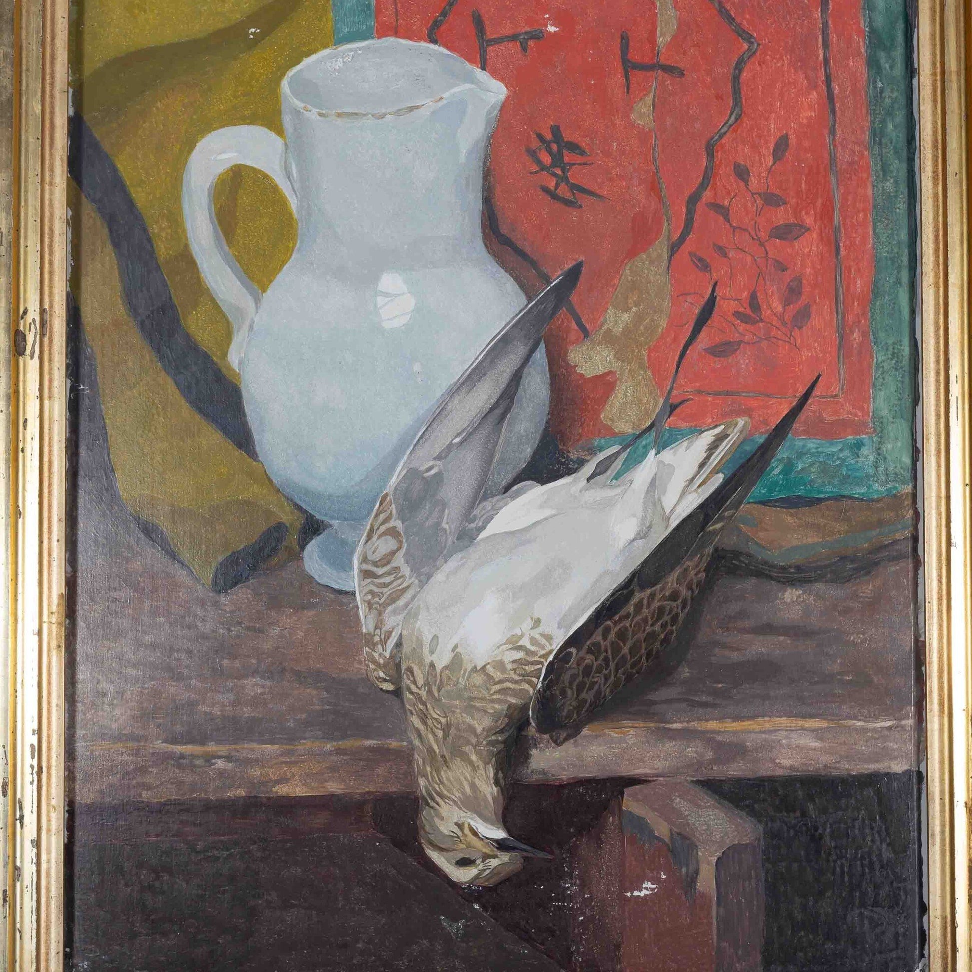 Jaap Gidding, 'Stilleven met witte vaas en patrijs'-2