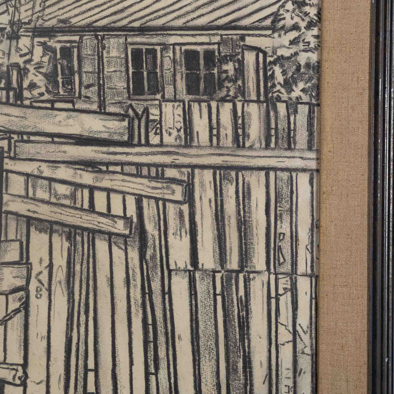 Anton Labberton, 'Straatgezicht'  / 'Huizen van de rue d'Alésia', 1944-zoom-