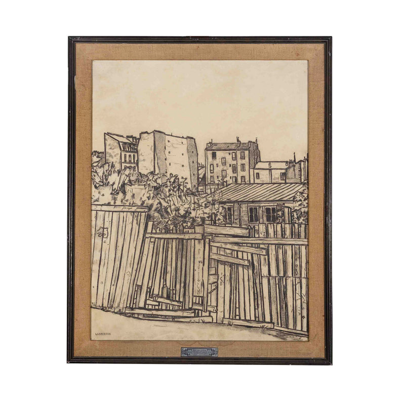 Anton Labberton, 'Straatgezicht'  / 'Huizen van de rue d'Alésia', 1944-zoom-