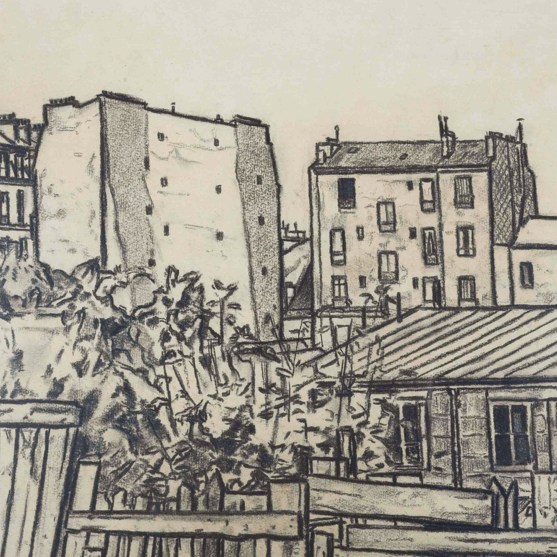 Anton Labberton, 'Straatgezicht'  / 'Huizen van de rue d'Alésia', 1944-2