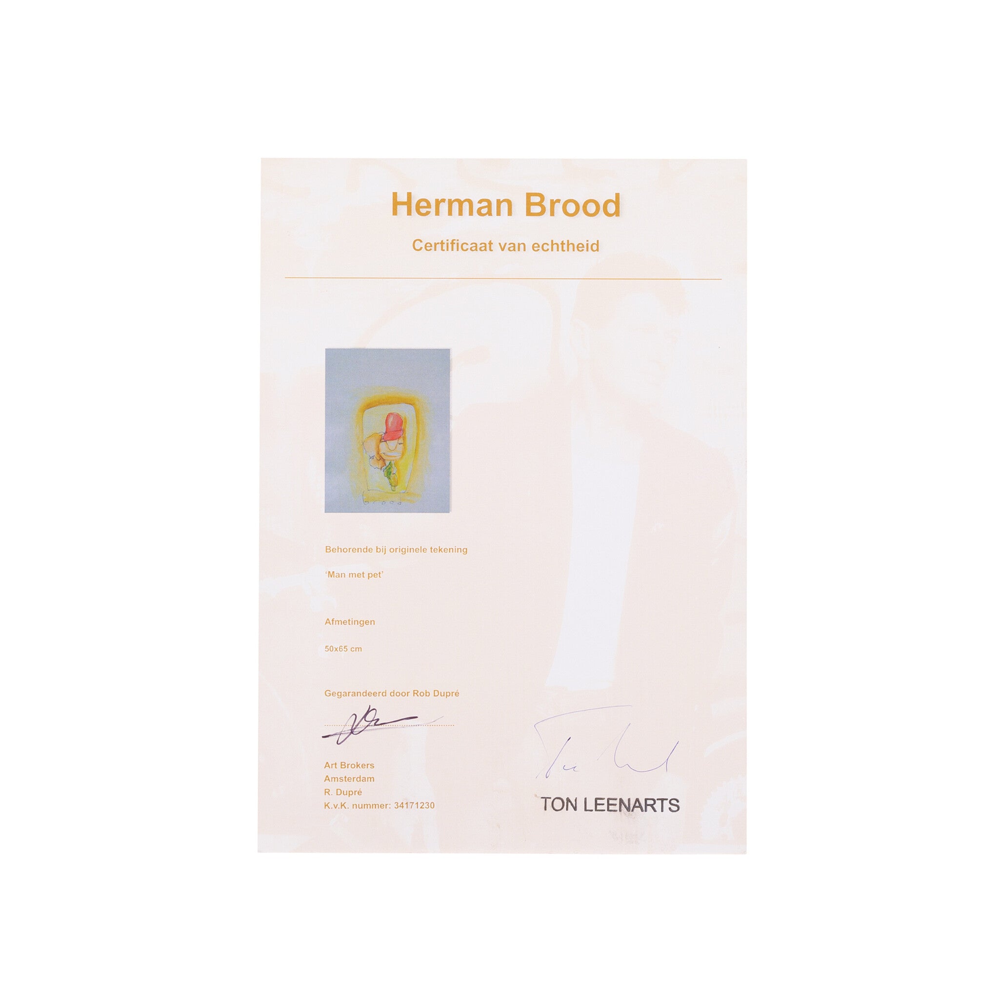 Herman Brood, 'Man met pet'-zoom-5