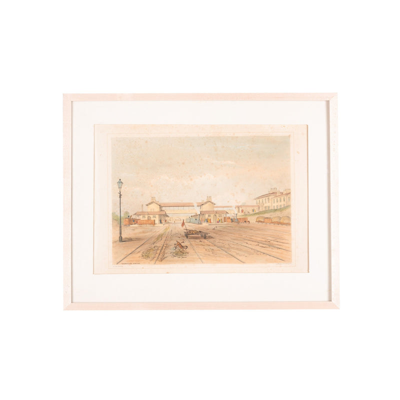 Prent 'Normanton Station', 1840-zoom-