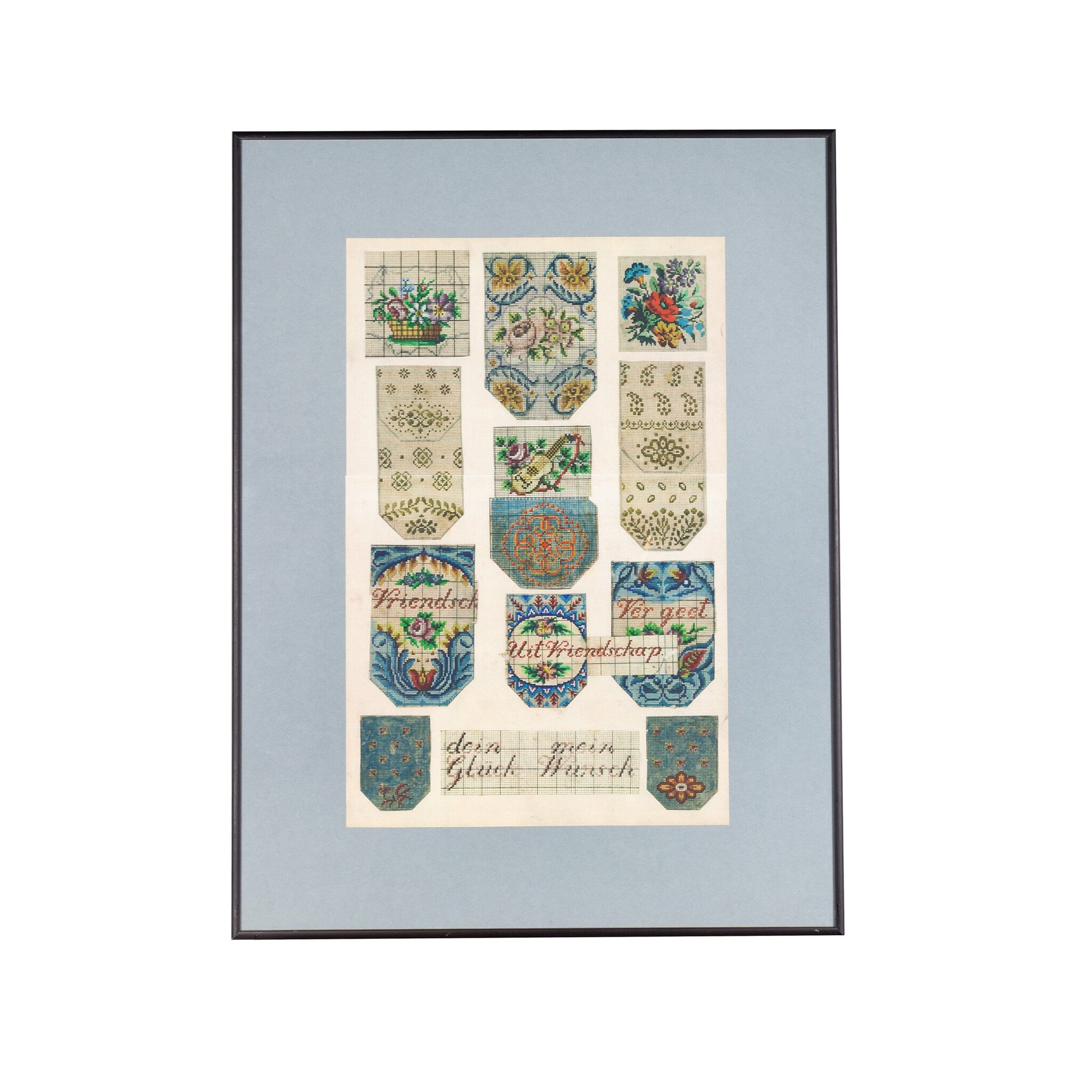 Tekstuele kralenpatronen, 19e eeuw-1