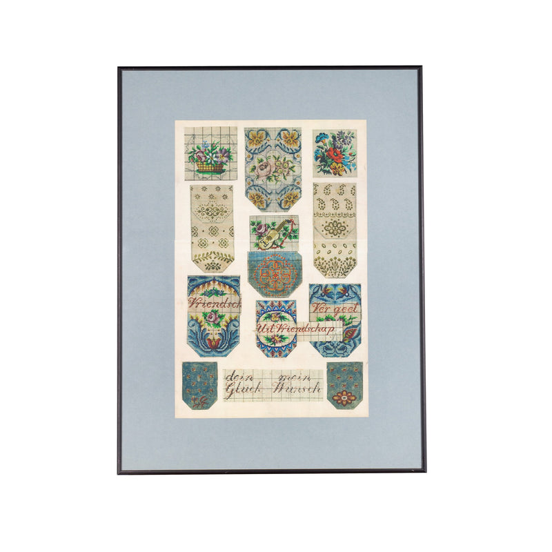 Tekstuele kralenpatronen, 19e eeuw-zoom-