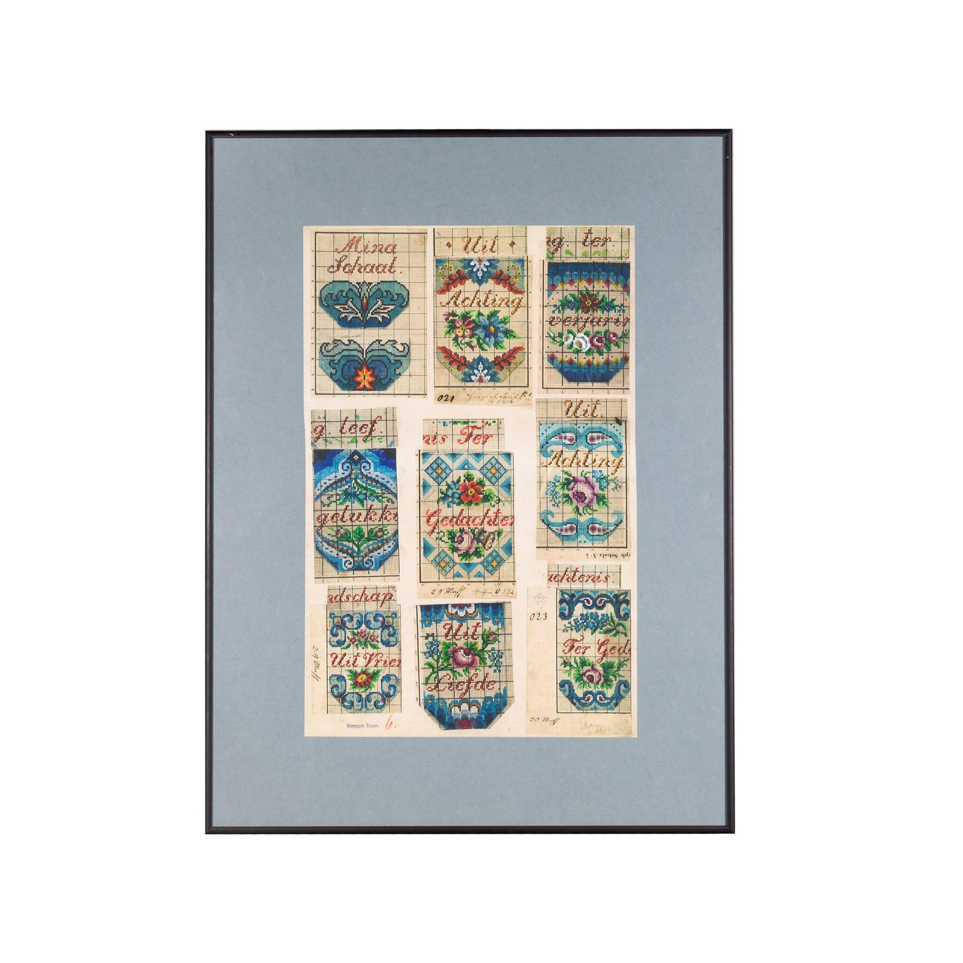 Tekstuele kralenpatronen, 19e eeuw-1