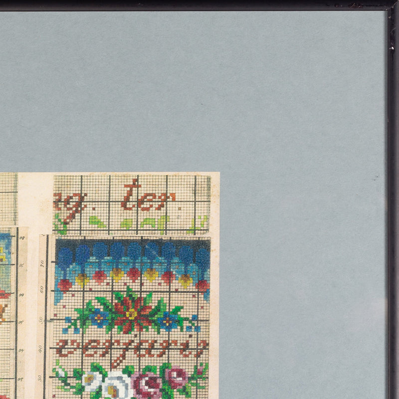 Tekstuele kralenpatronen, 19e eeuw-zoom-