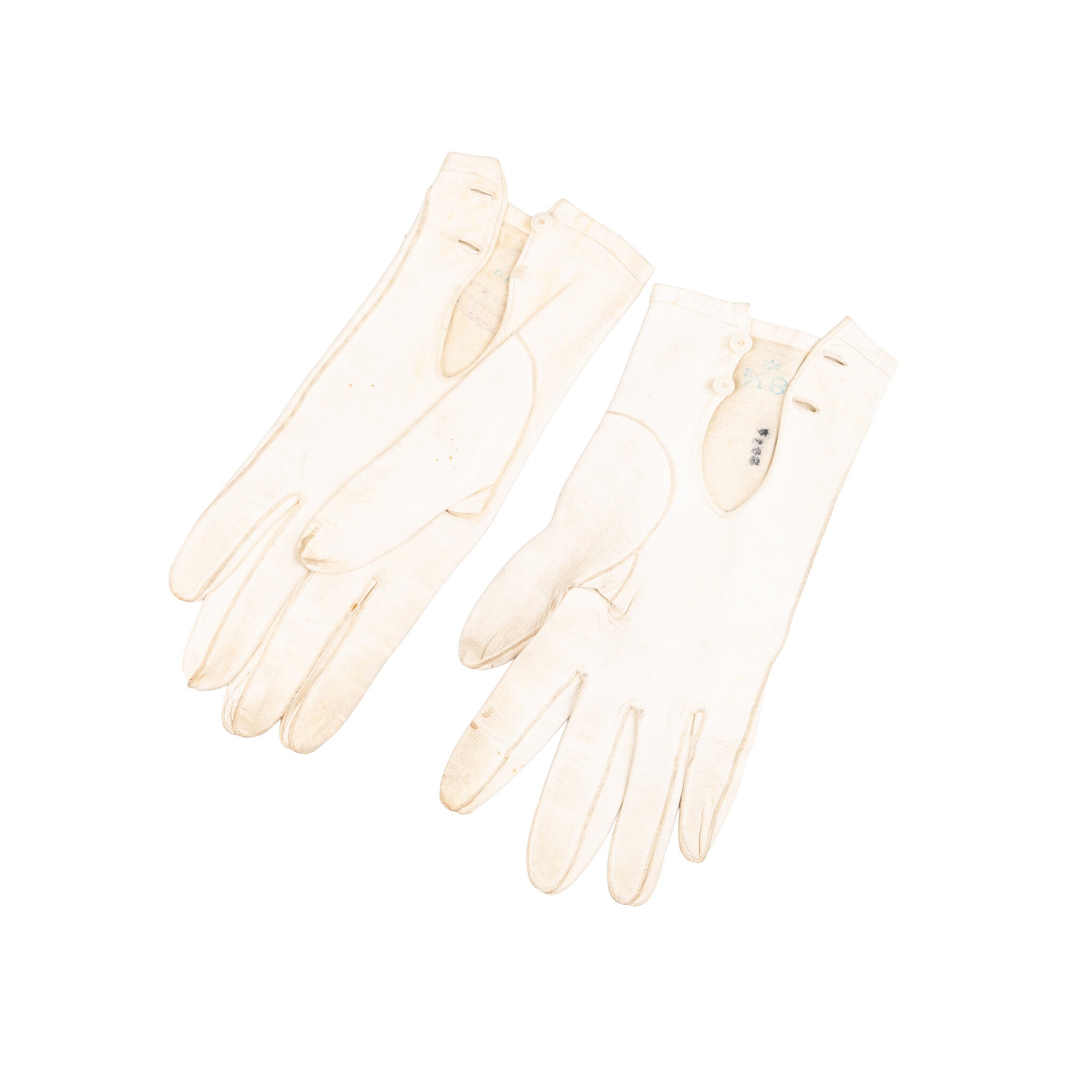 Drie paar leren handschoenen, 20e eeuw-zoom-7