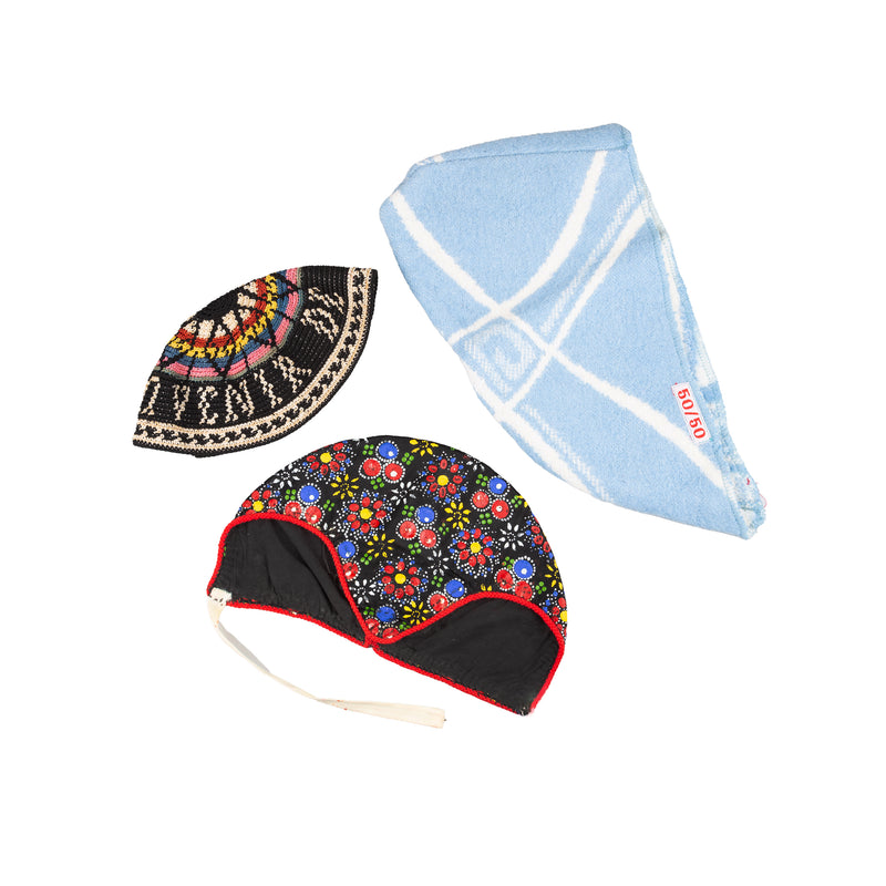 Drie mutsjes-zoom-