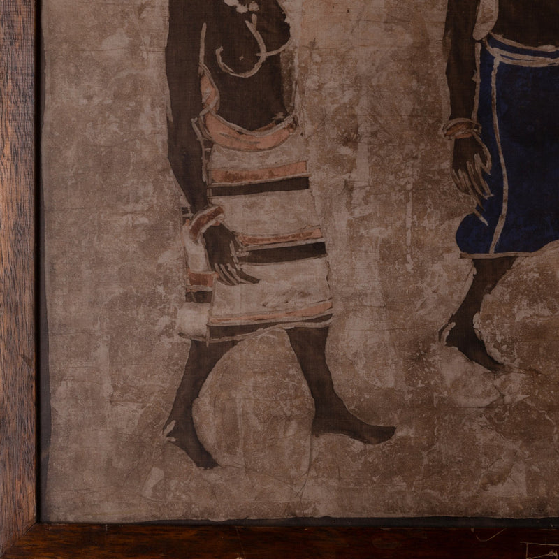 Ingelijste Bògòlanfini, 20e eeuw-zoom-