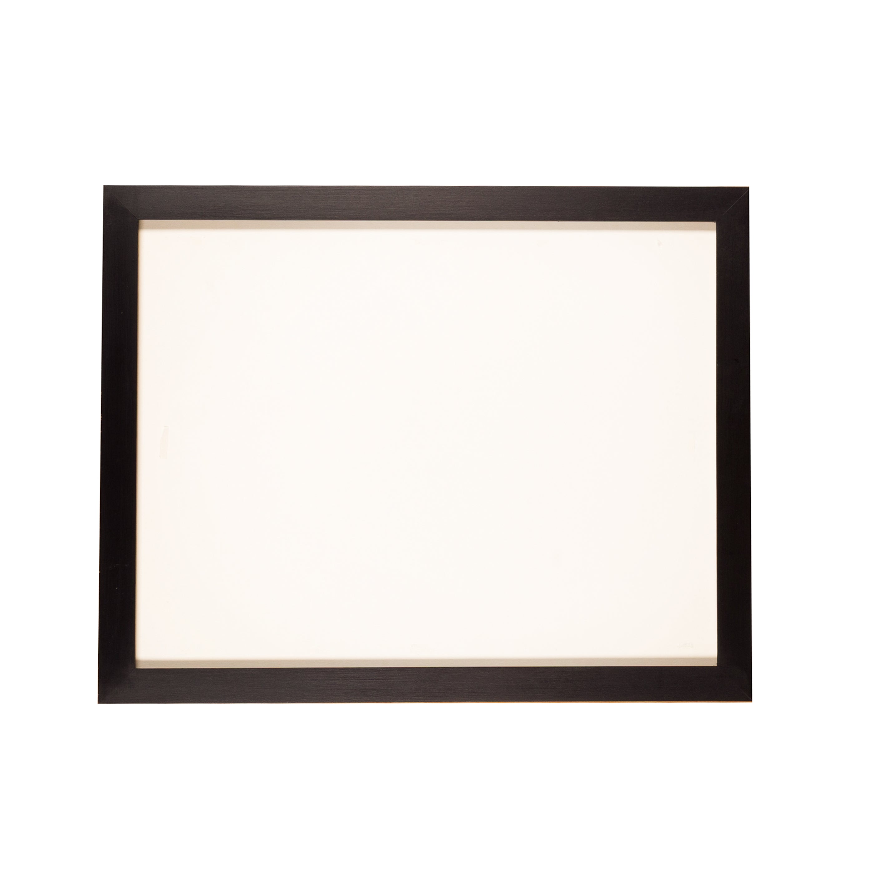 Zwarte houten lijst met museumglas, 44 x 54,5 cm