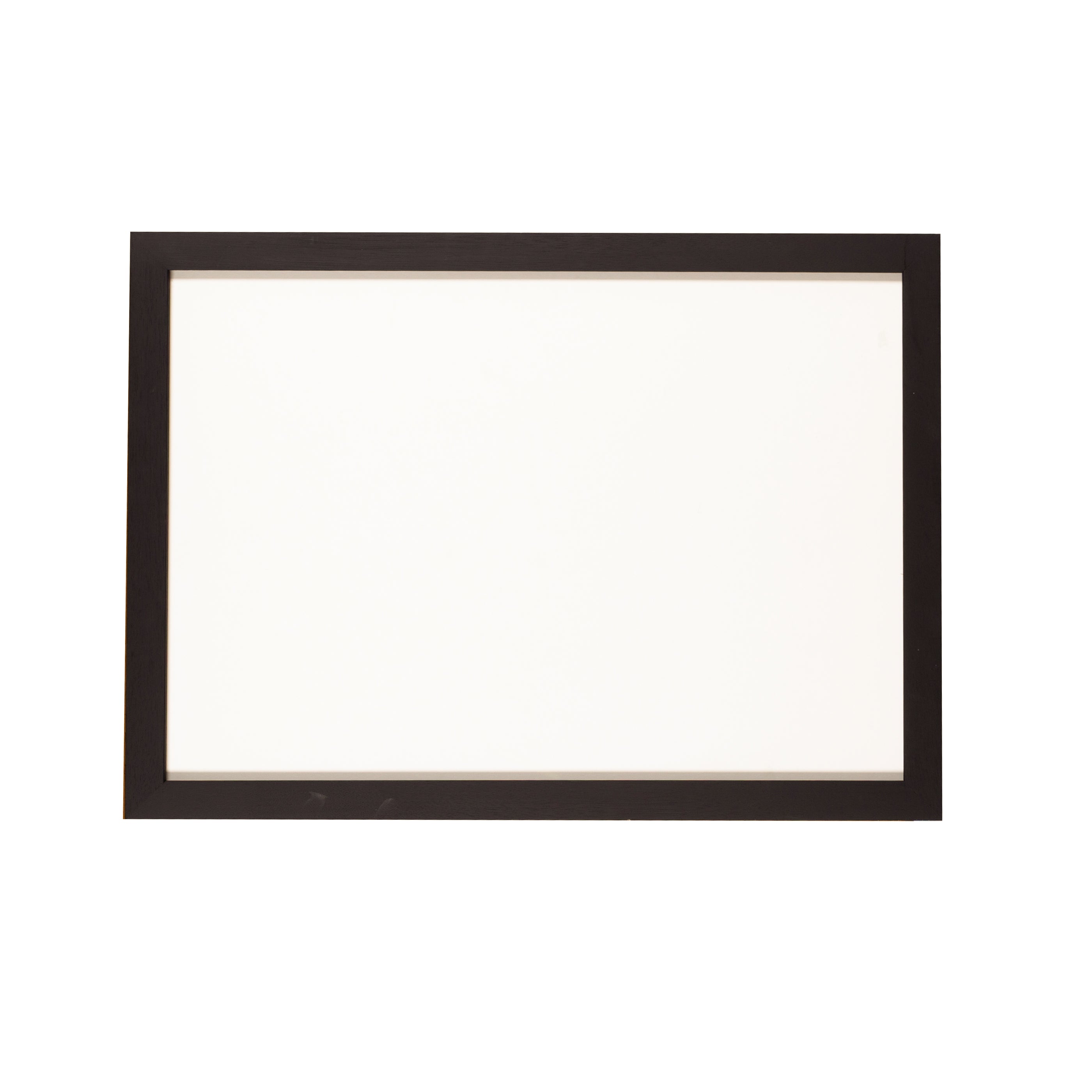 Zwarte houten lijst met museumglas, 42,5 x 59 cm