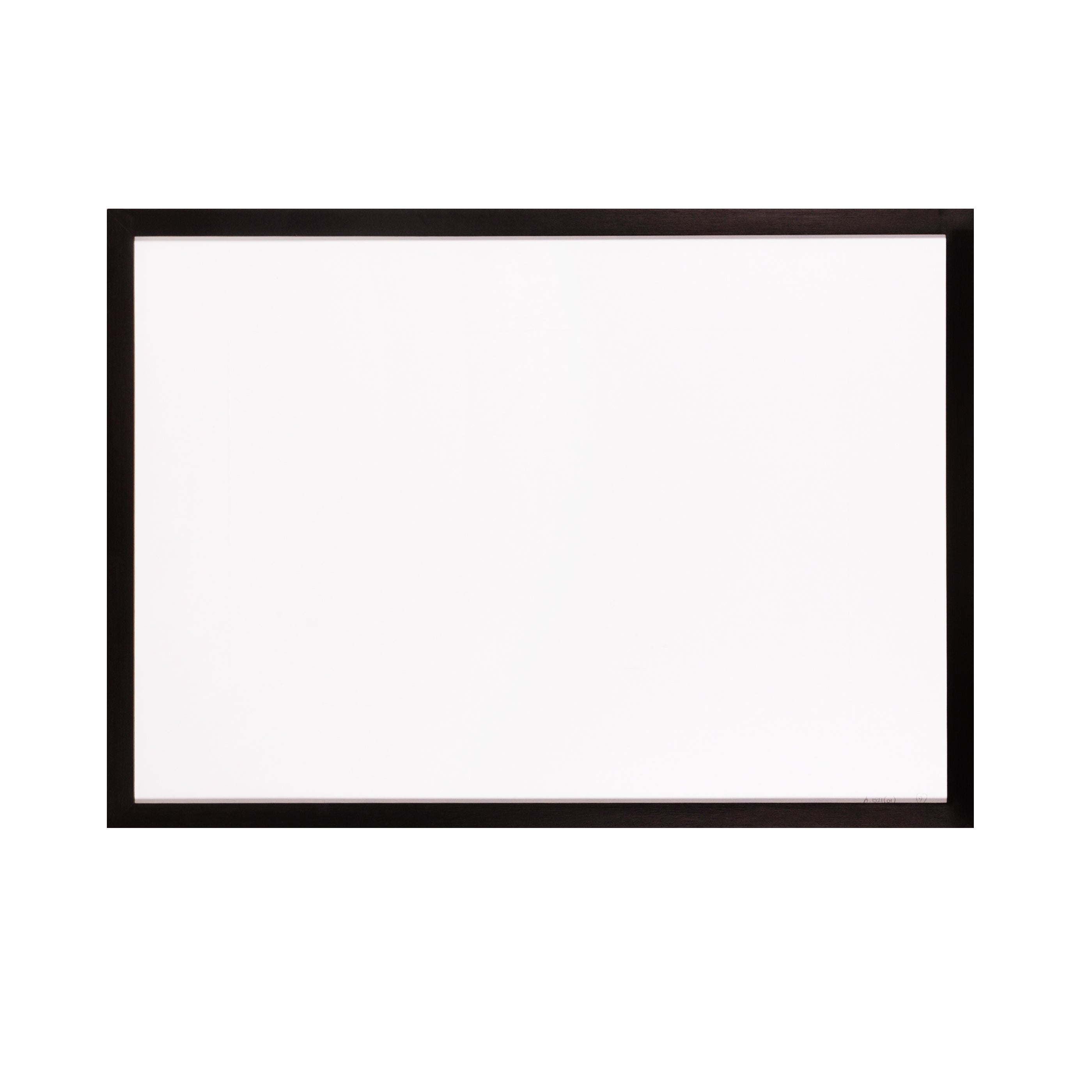 Zwarte houten lijst met museumglas, 66 x 91 cm