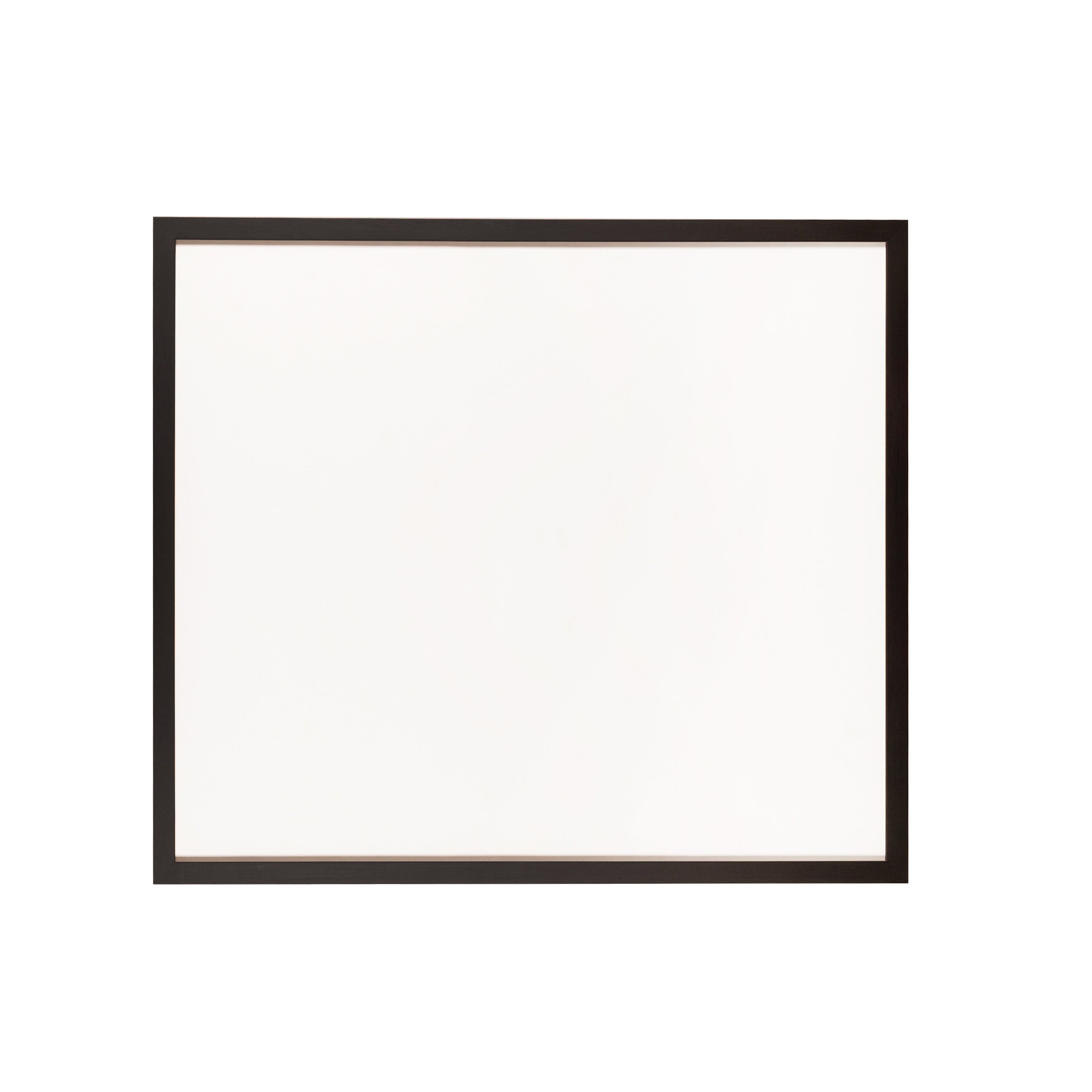 Zwarte houten lijst met museumglas, 96 x 85,5 cm