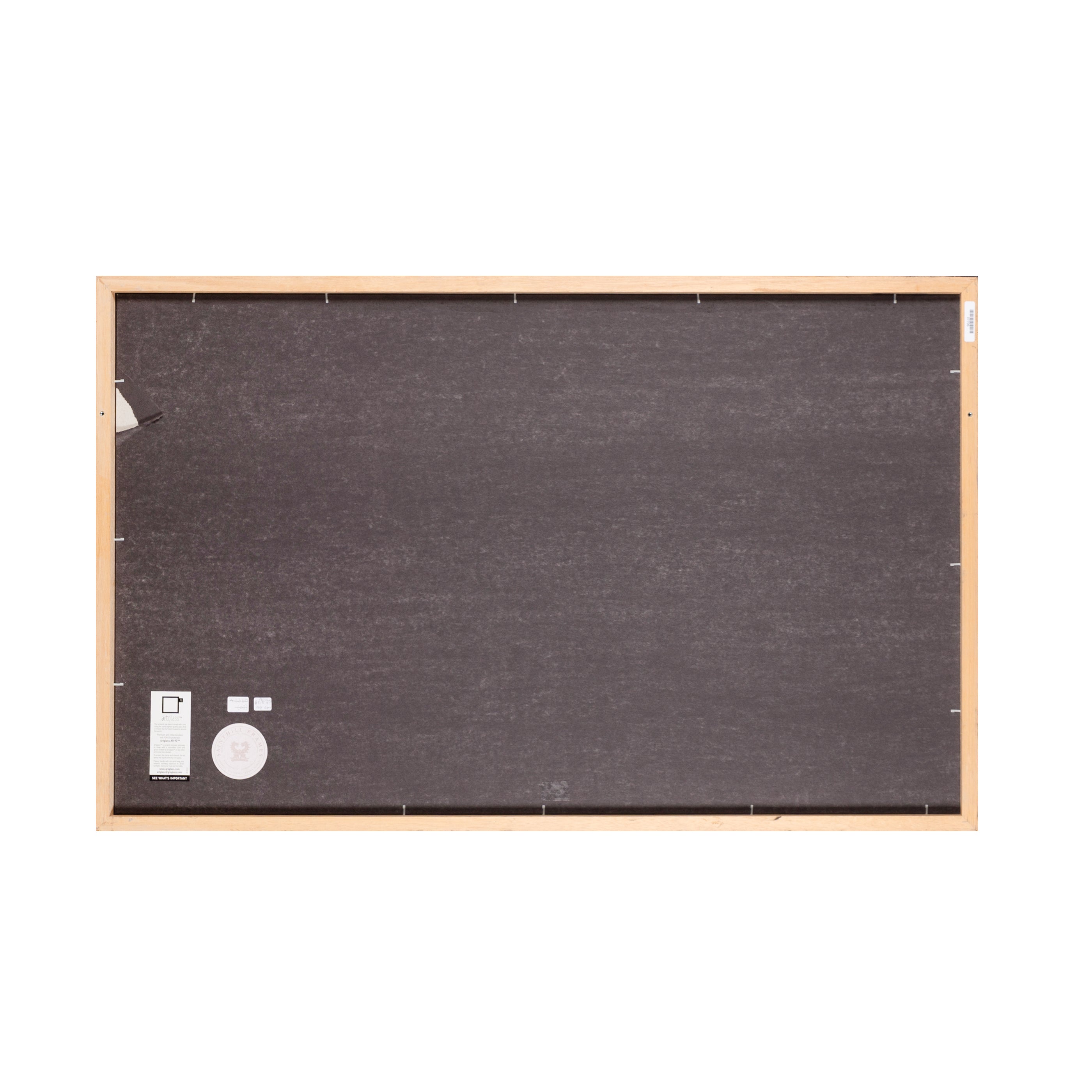 Zwarte houten lijst met museumglas, 70,5 x 111,5 cm-zoom-3