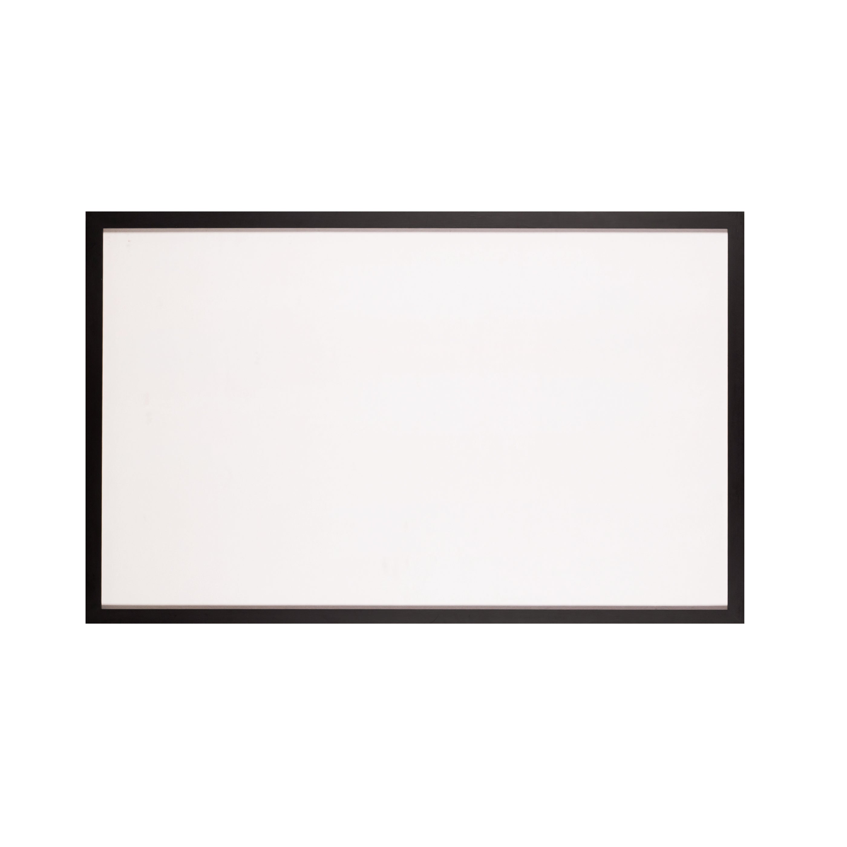 Zwarte houten lijst met museumglas, 70,5 x 111,5 cm