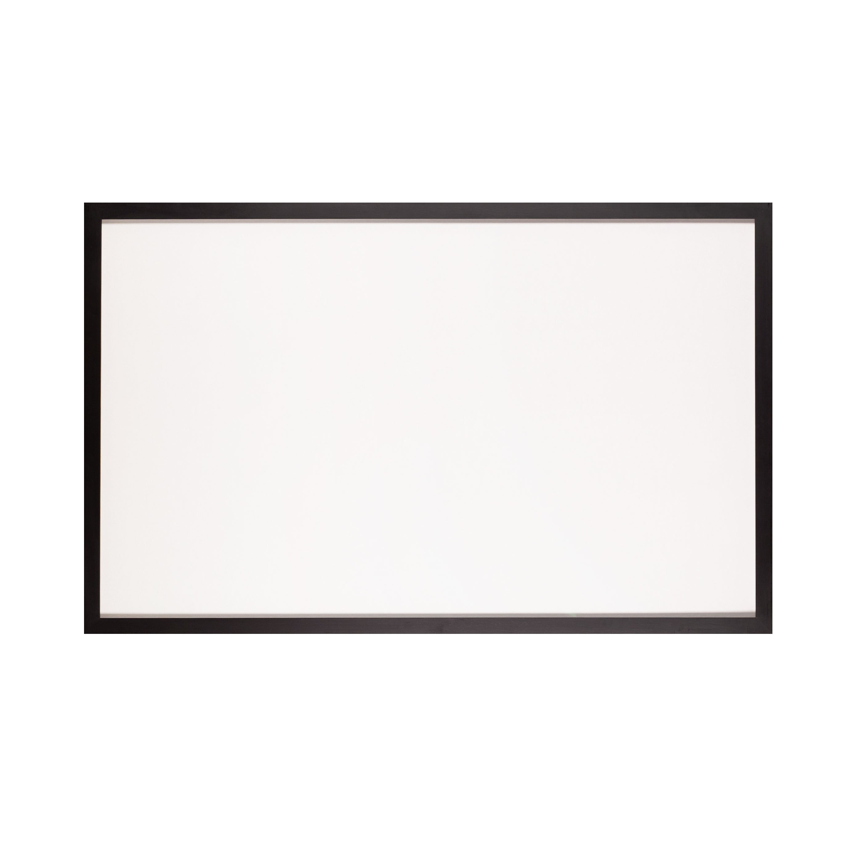 Zwarte houten lijst met museumglas, 70,5 x 112 cm