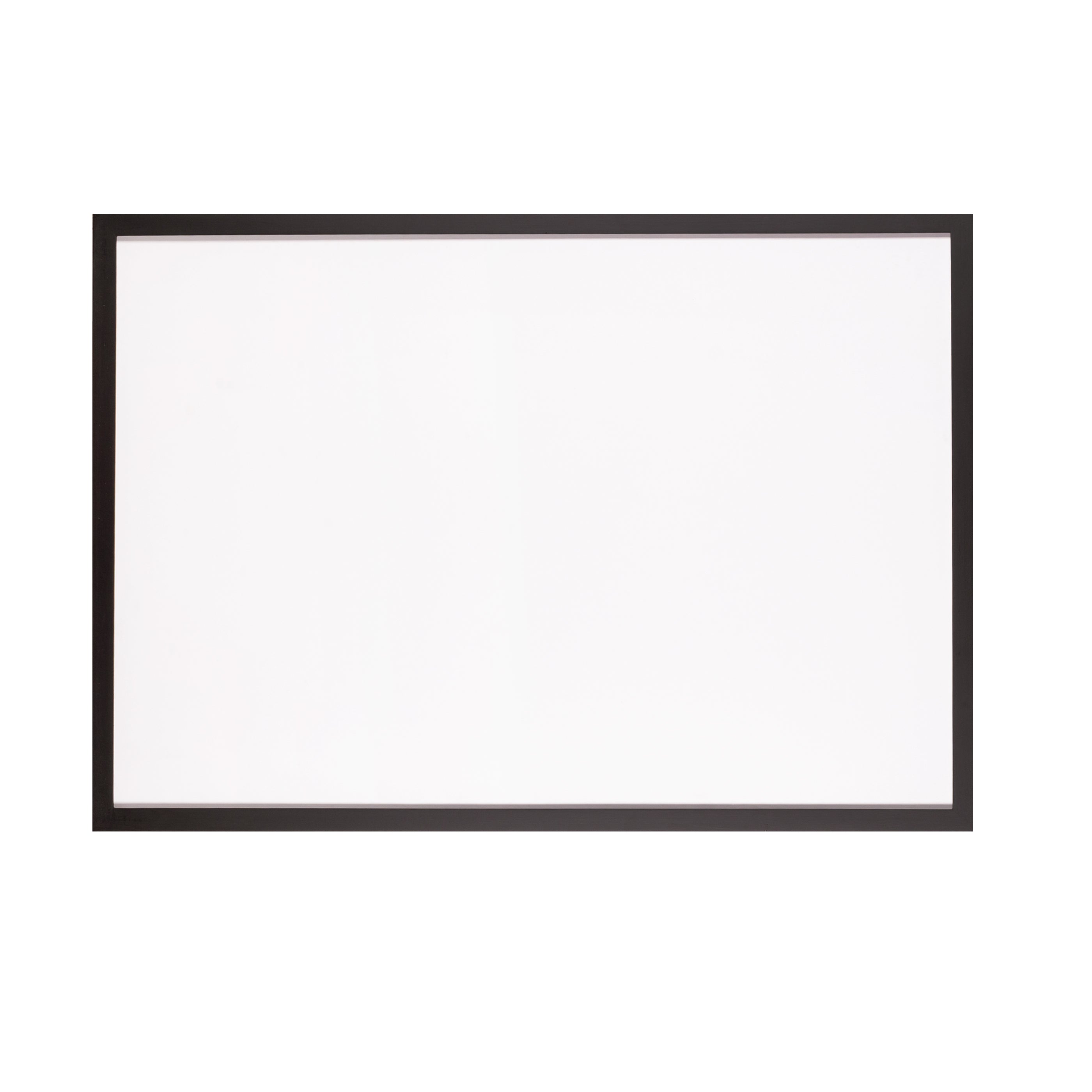 Zwarte houten lijst met museumglas, 78,5 x 111,5 cm