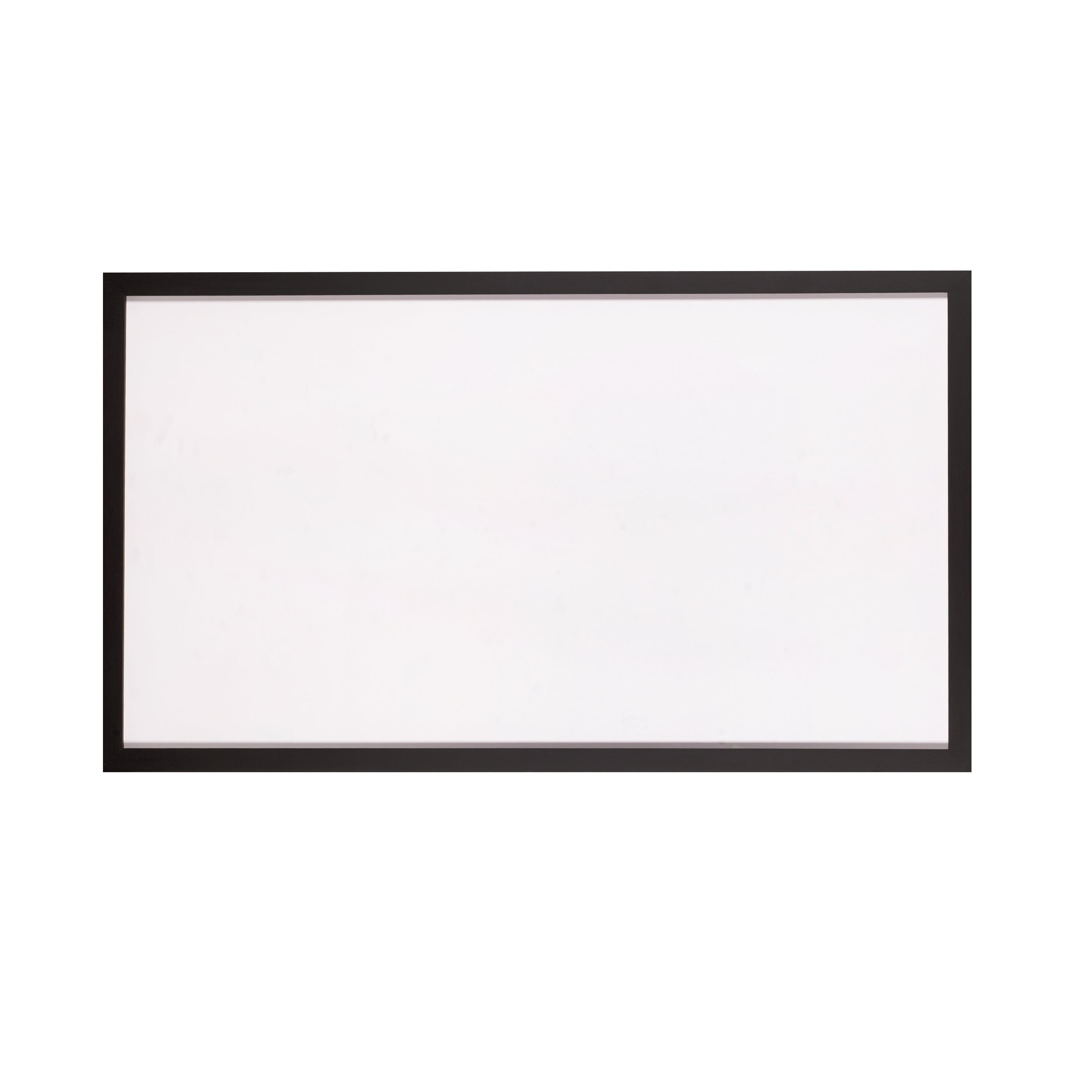 Zwarte houten lijst met museumglas, 62,5 x 108,5 cm