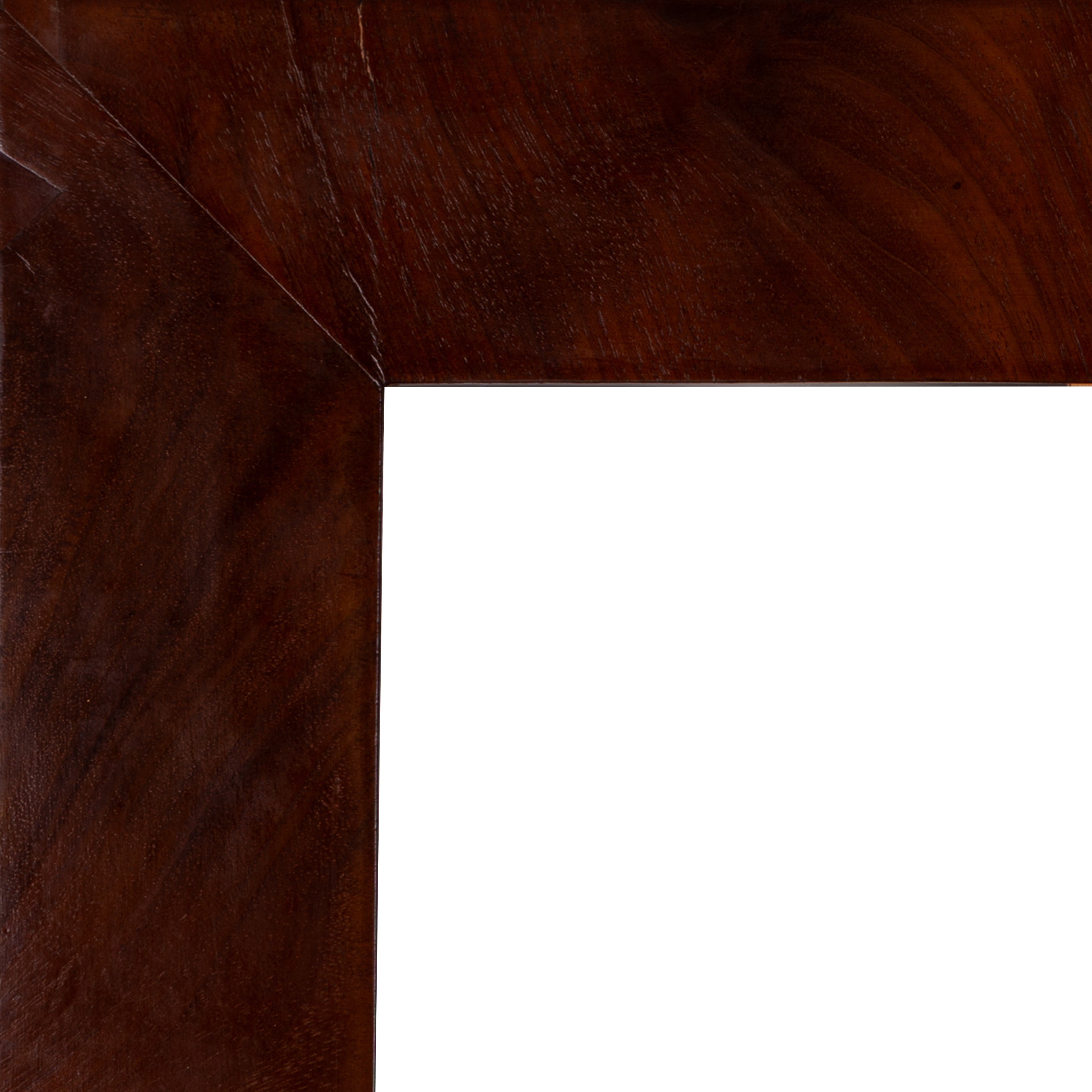 Bruine houten lijst; ca. 63,5 x 82 x 2 cm; begin 20e eeuw