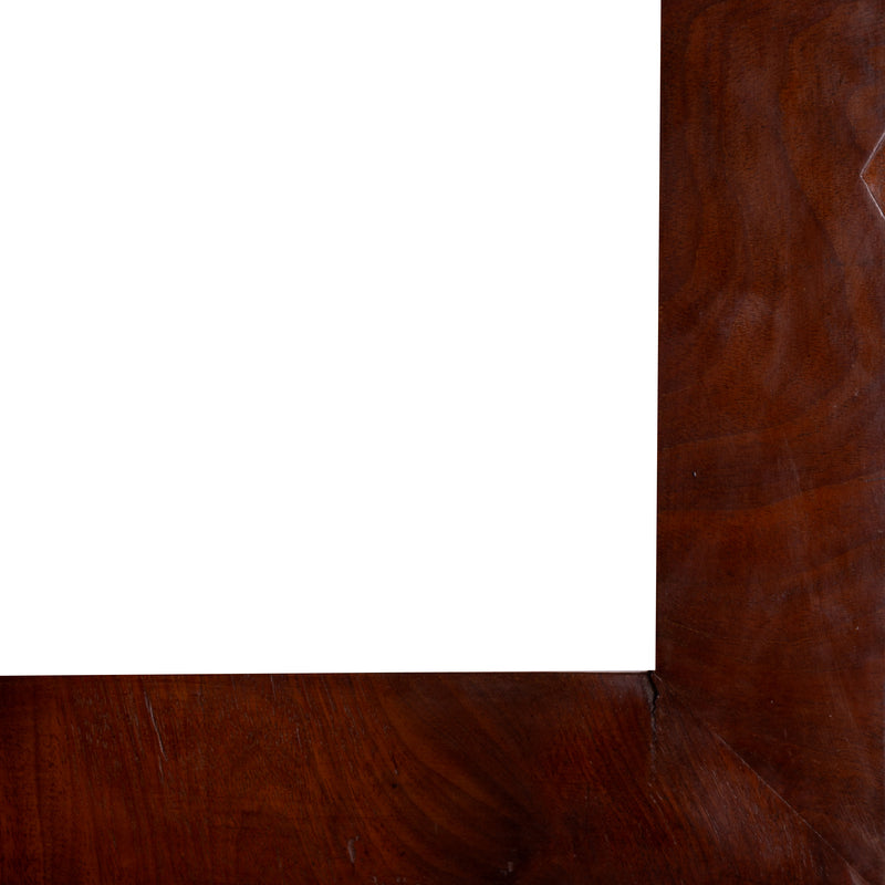 Bruine houten lijst; ca. 63,5 x 82 x 2 cm; begin 20e eeuw-zoom-
