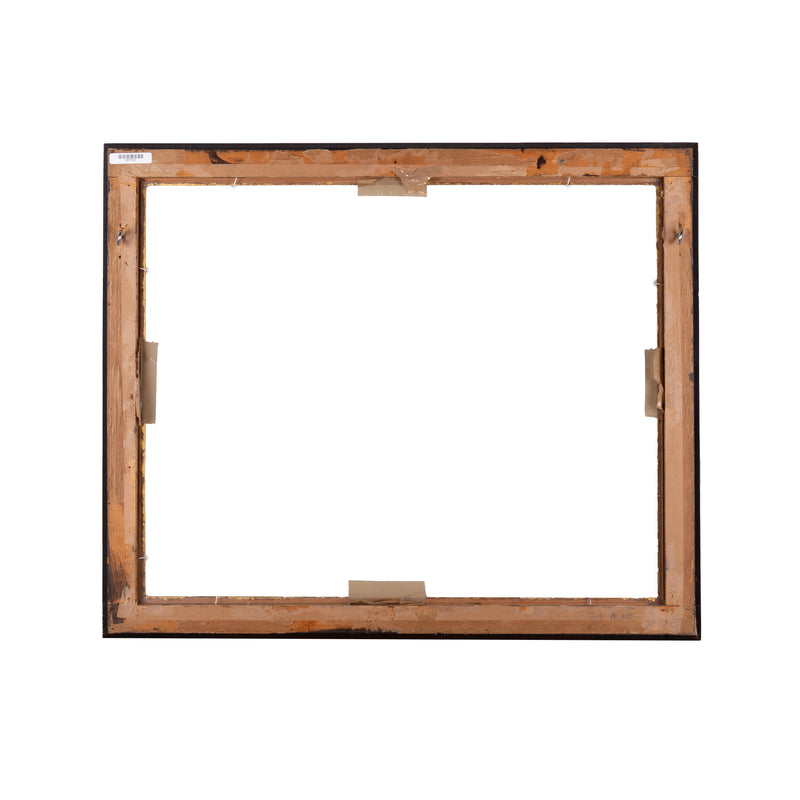 Bruine houten lijst; ca. 60 x 72 x 4 cm; eind 19e / begin 20e eeuw-zoom-