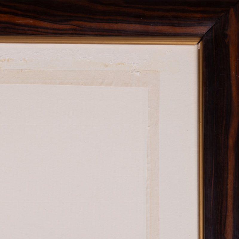 Bruine houten lijst; ca. 95,5 x 77 x 2 cm; 20e eeuw-zoom-