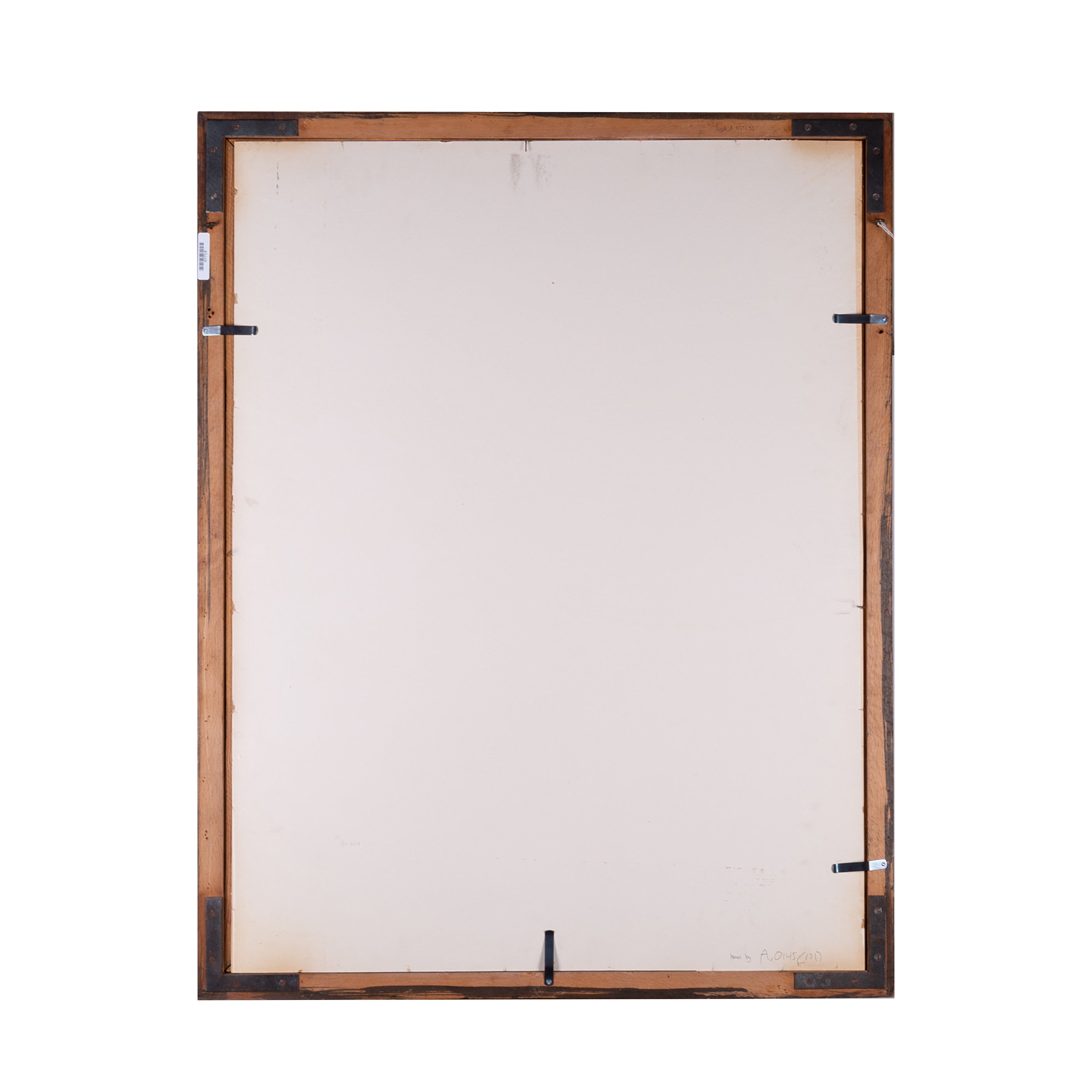 Bruine houten lijst; ca. 95,5 x 77 x 2 cm; 20e eeuw-zoom-5