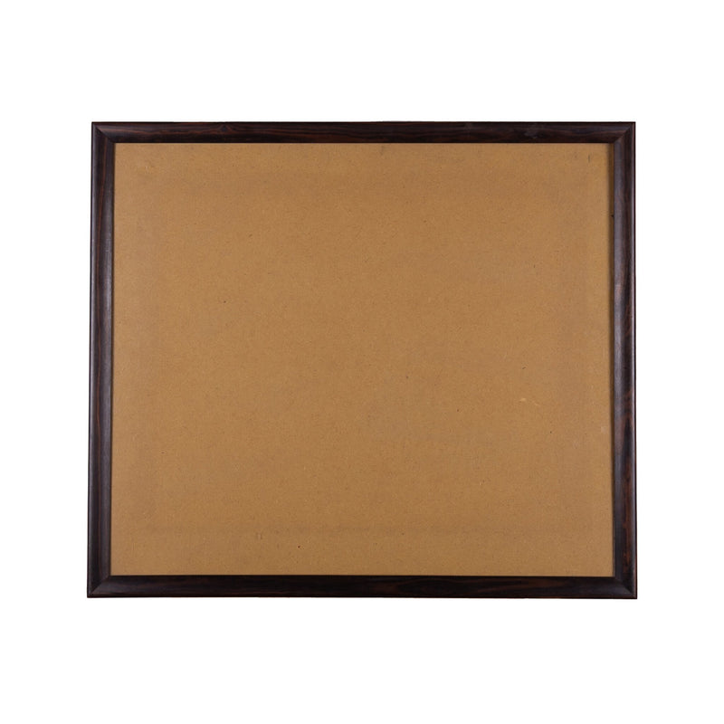 Bruine houten lijst; ca. 63,5 x 72,5 x 2,5 cm; begin 20e eeuw-zoom-
