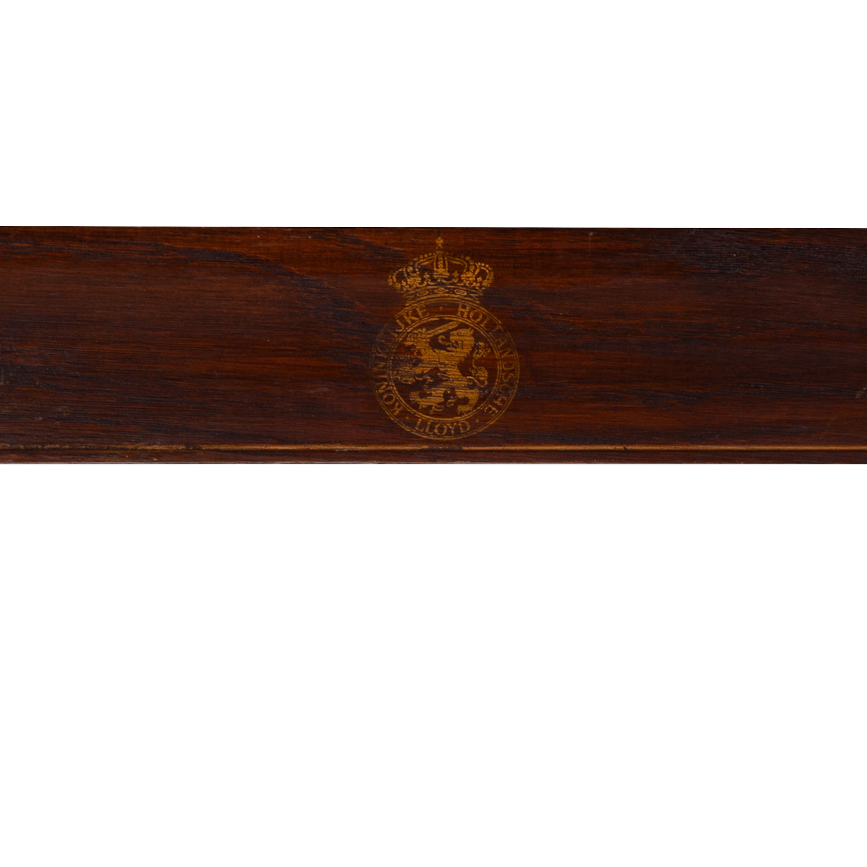 Bruine houten lijst; ca. 83 x 105,5 x 2 cm; begin 20e eeuw-zoom-2