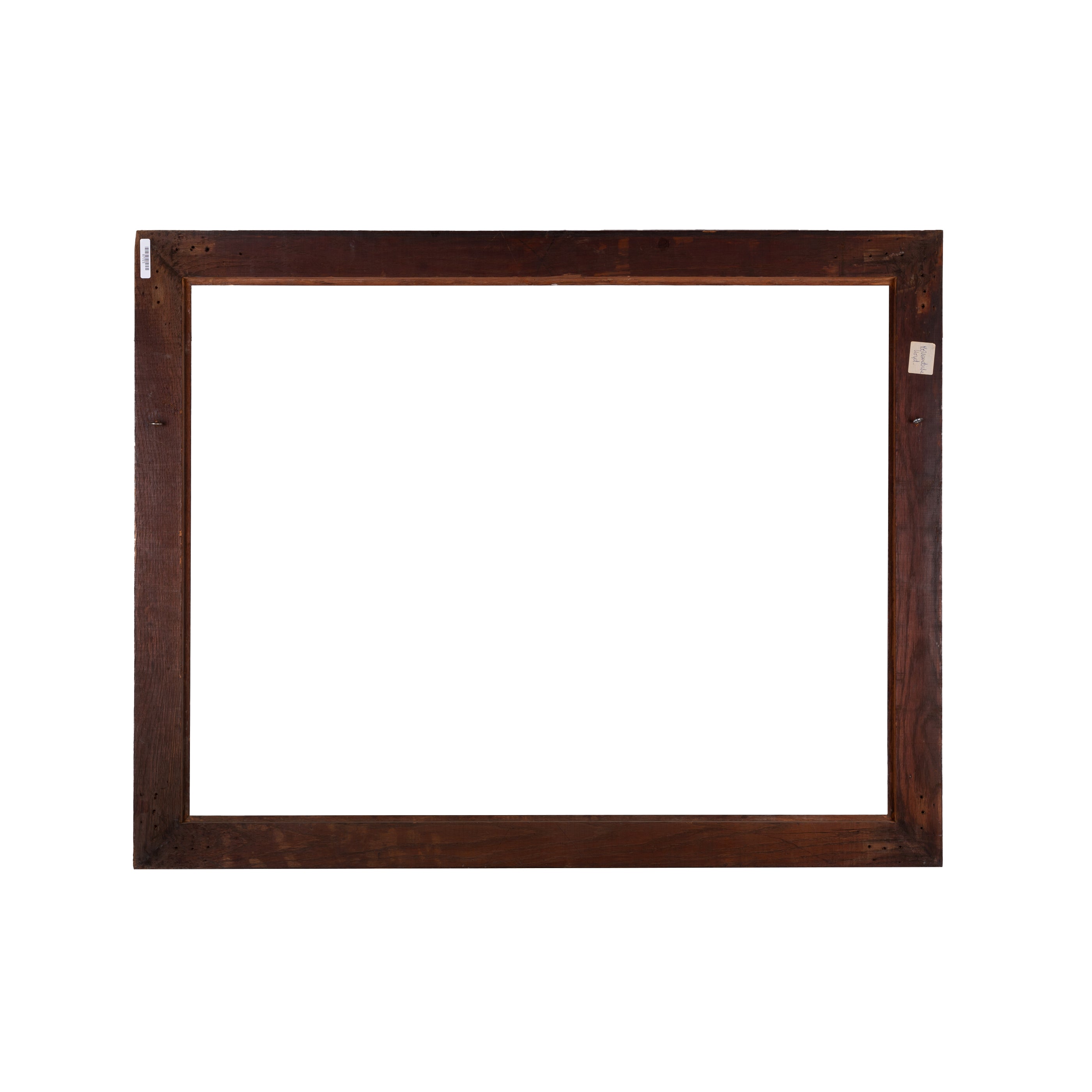 Bruine houten lijst; ca. 83 x 105,5 x 2 cm; begin 20e eeuw-zoom-5