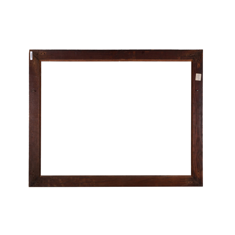 Bruine houten lijst; ca. 83 x 105,5 x 2 cm; begin 20e eeuw-zoom-