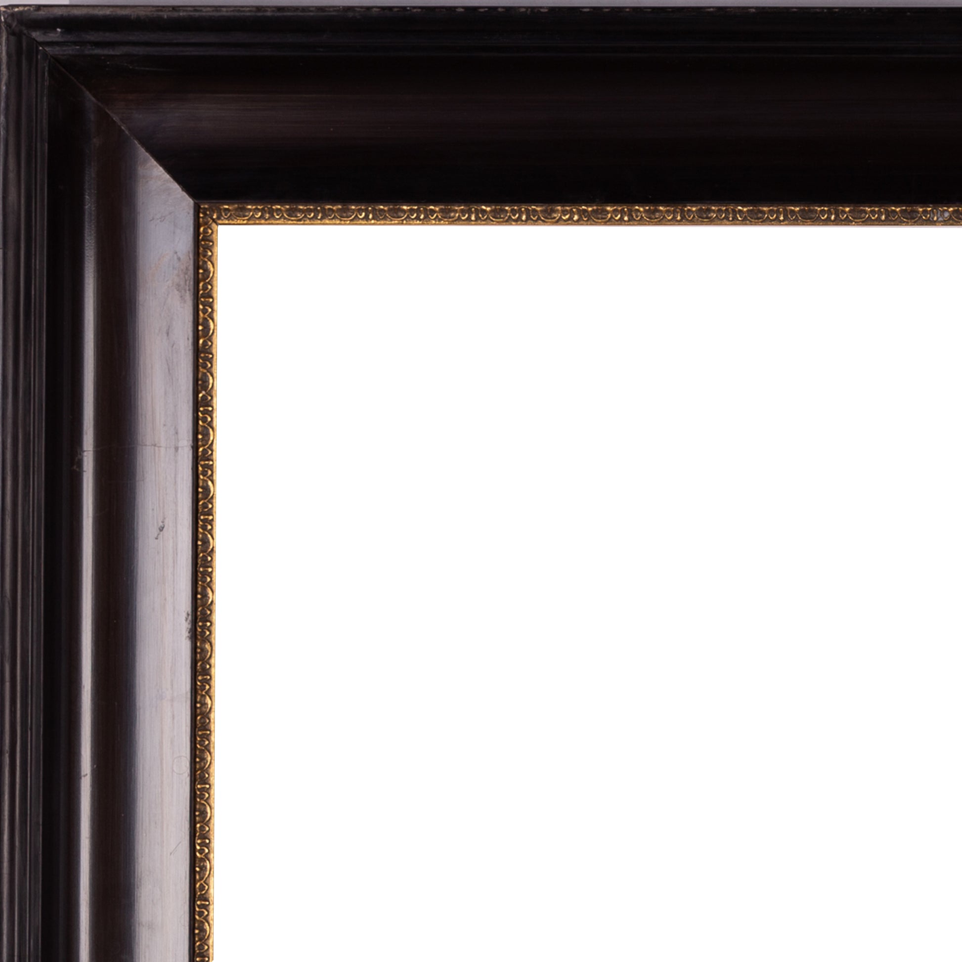 Zwartbruine houten lijst; ca. 66 x 83,5 x 4,5 cm; begin 20e eeuw-2