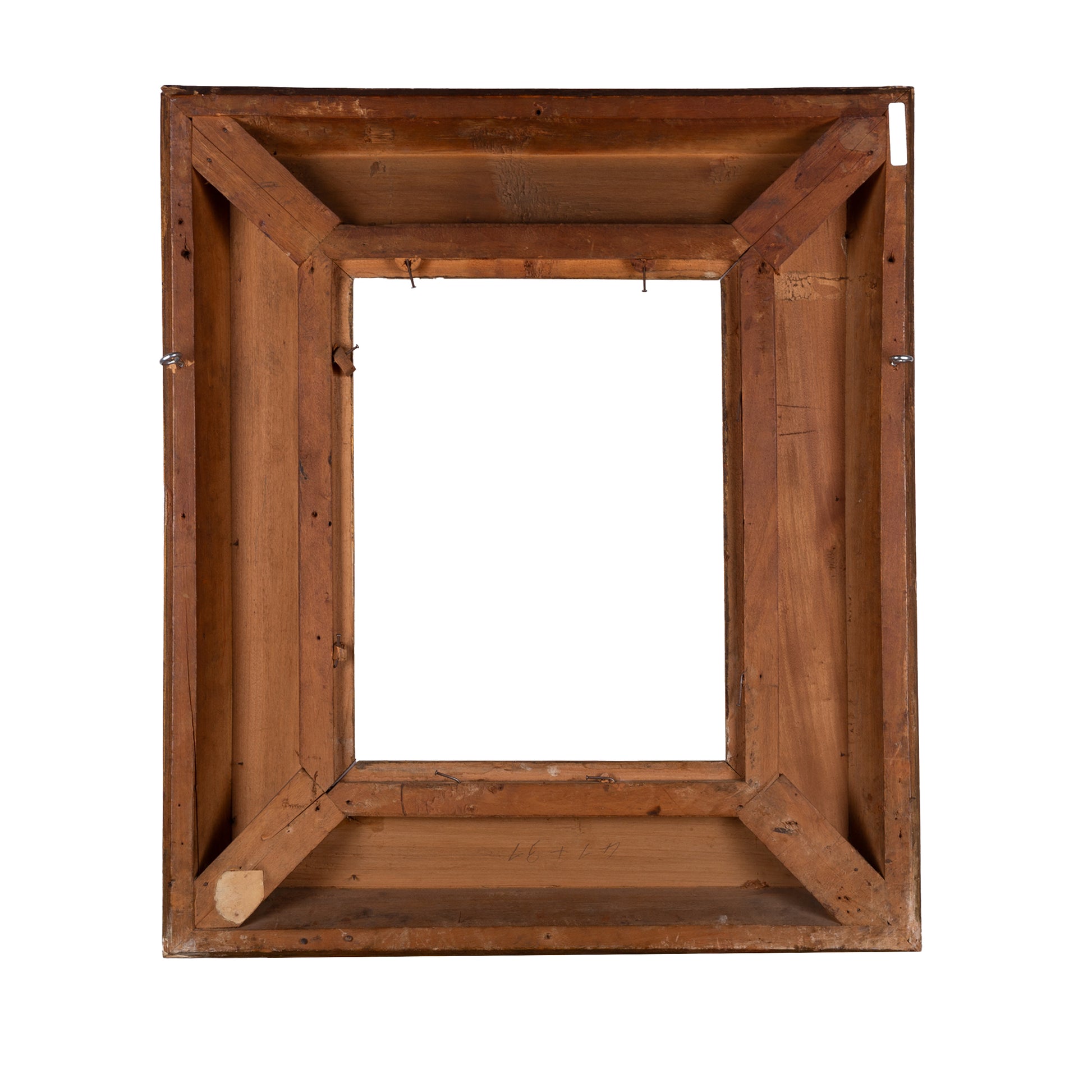 Antieke goudkleurige lijst; ca. 71 x 62 x 10 cm; eind 19e / begin 20e eeuw-4